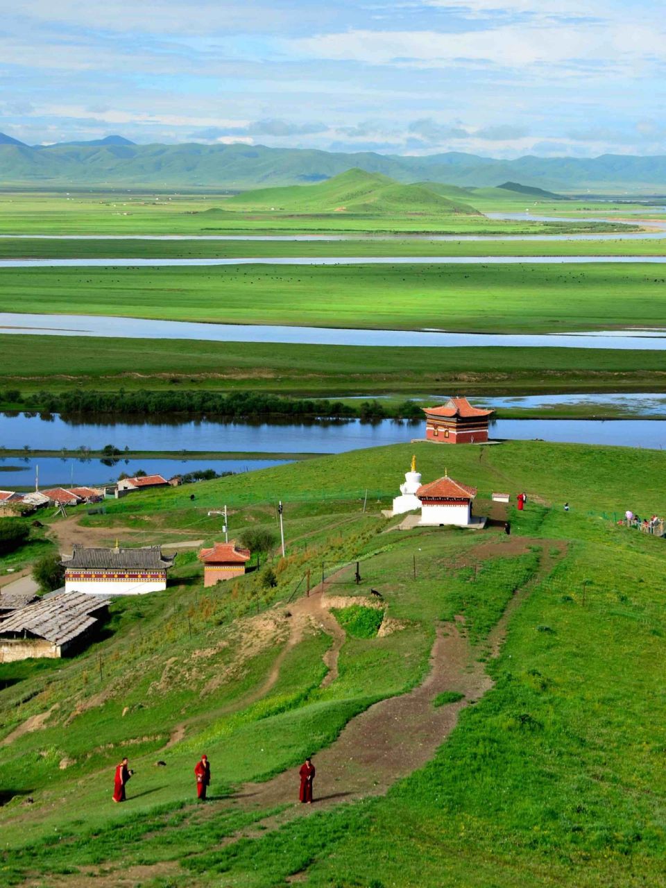 川西|若尔盖真不是盖的 特别喜欢看的川西若尔盖草原 草原与天空相接