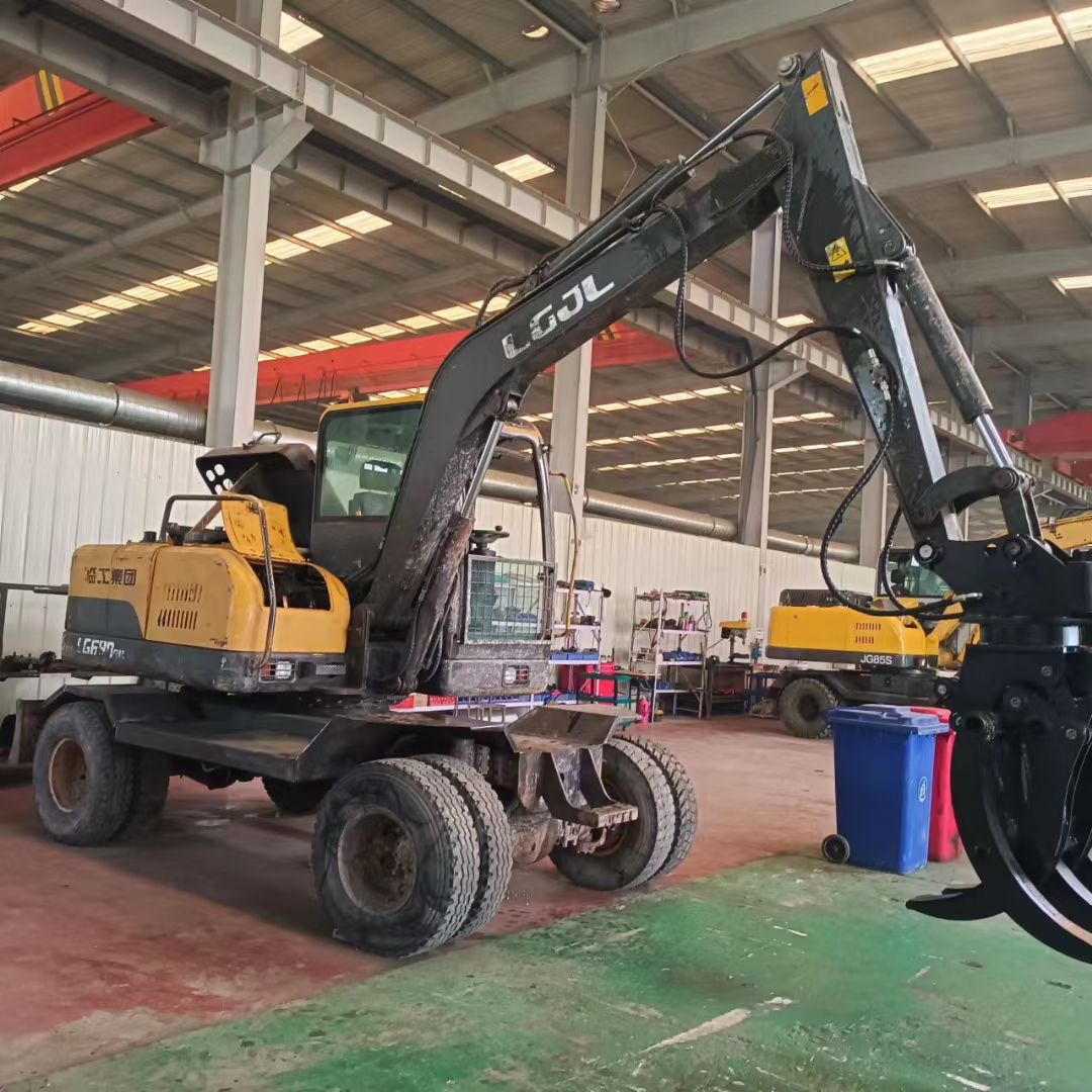 临工90轮式抓木机,全新抓木器