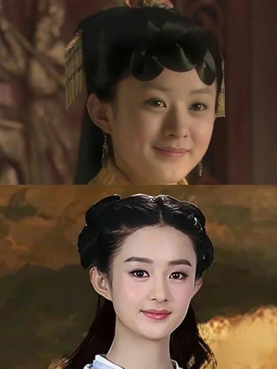 眉毛对于五官的的重要性,才知道杨幂和赵丽颖都演过红楼梦