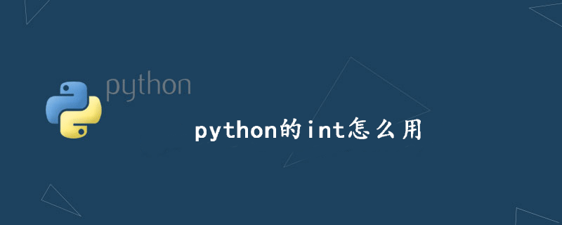 如何使用python的int