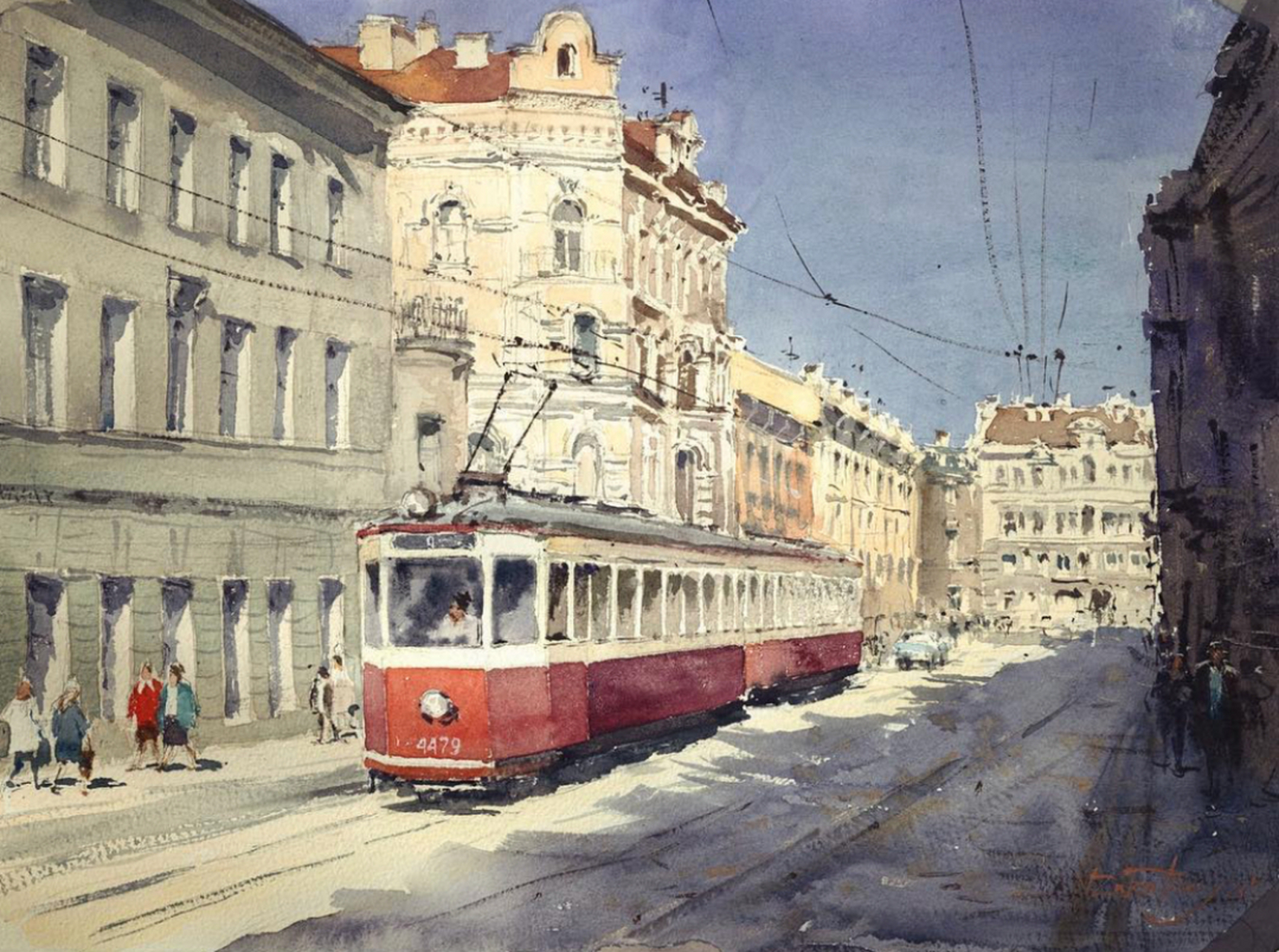 令人惊叹的水彩建筑街景画 | vladimirzarutsky 676767 #绘画