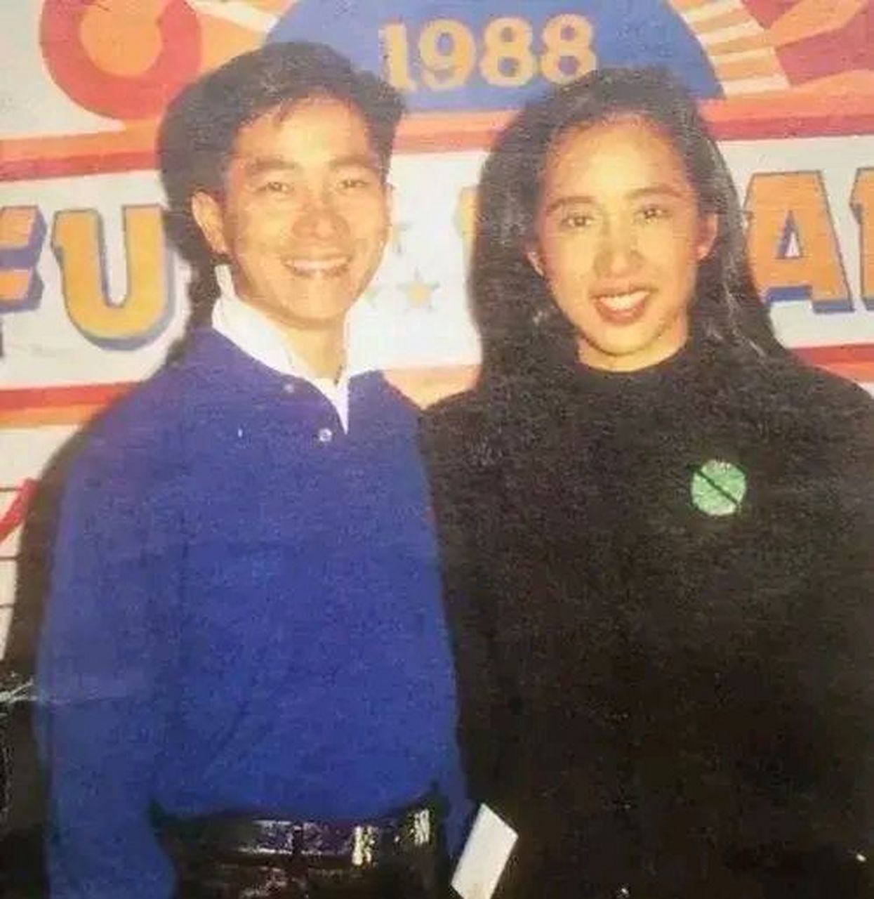 请朱玲玲和丹尼陈百强做广告,一同代言的这两位还是同年同