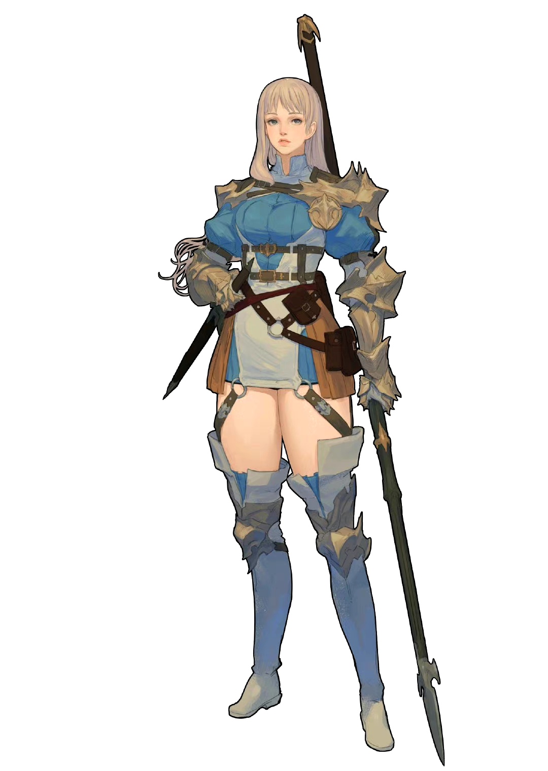 画师 tsonech 女战士插画欣赏