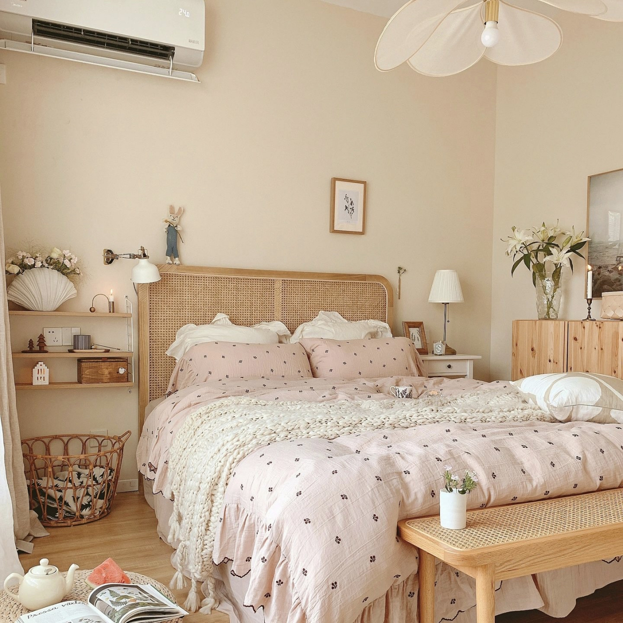 12 ㎡森系原木小卧室,让人住着心情就很好