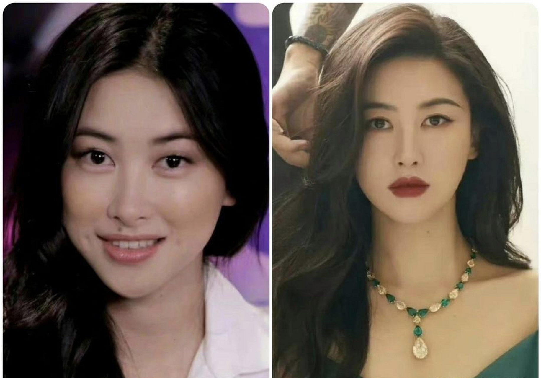 朱珠# 朱珠点痣前后对比,你们觉得哪个更好看呢?