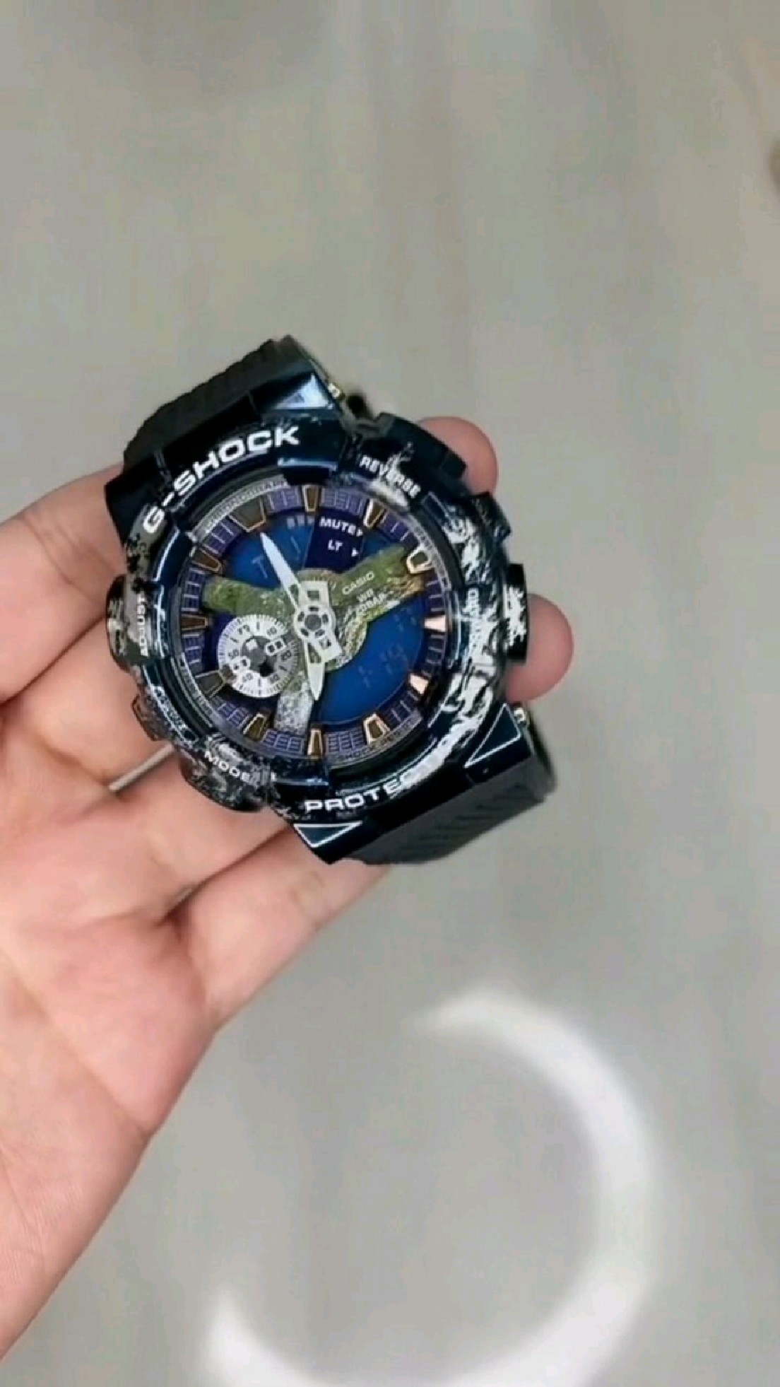 卡西欧(casio) 小钢炮彩虹金属表壳白敬亭同款小火山雷时尚潮流运动