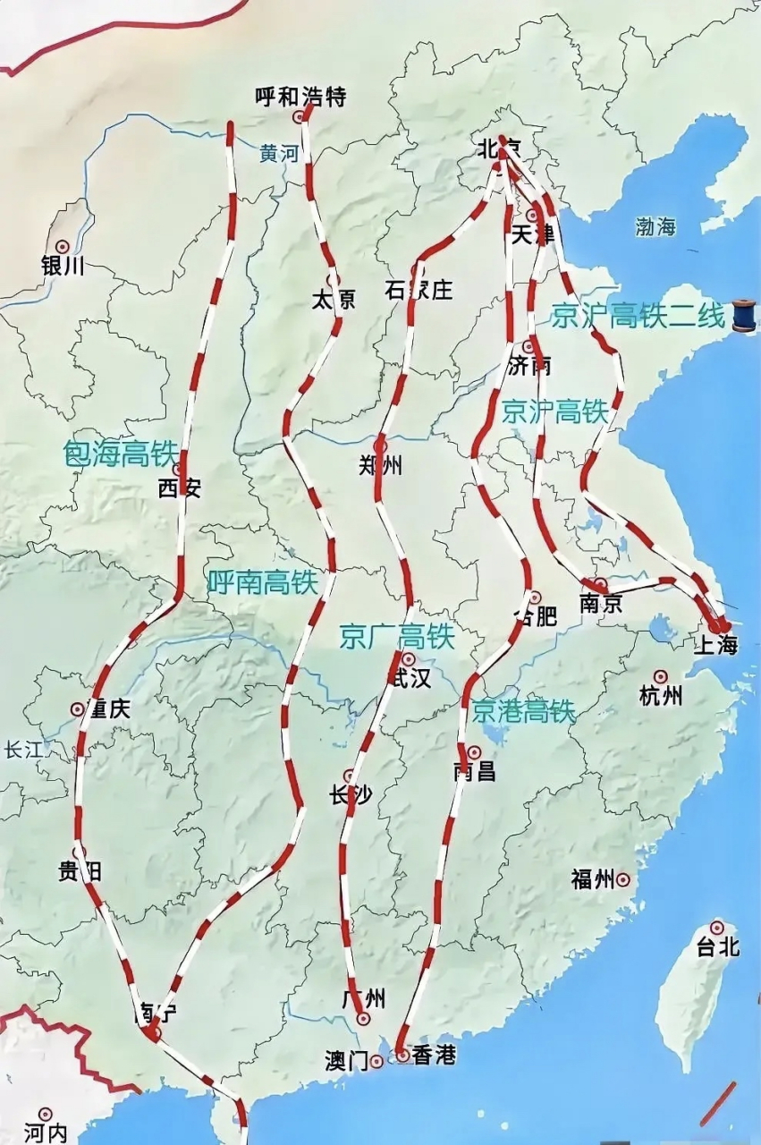 中国八纵八横铁路图片
