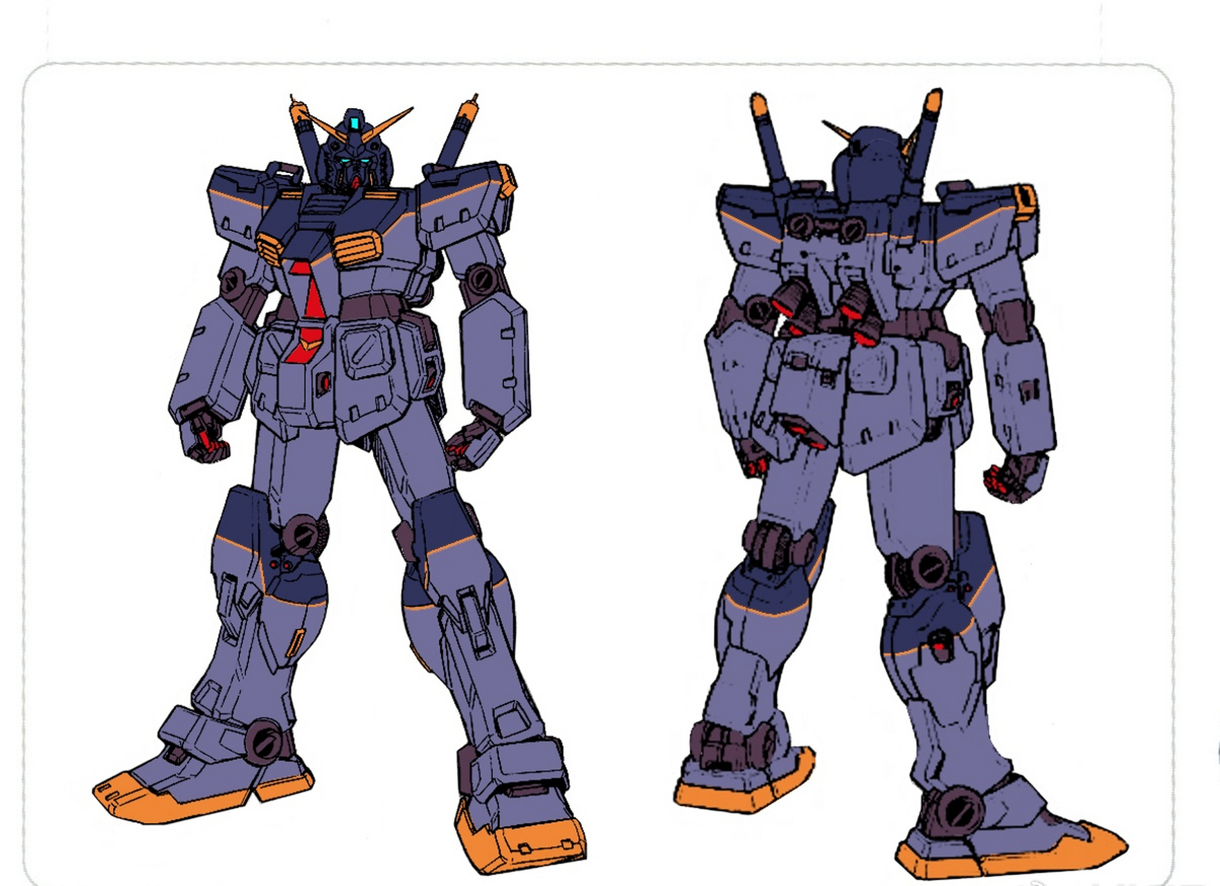 gundam rx-78[t]提坦斯规格 黑色高达,该机在贾米托夫创立的提坦斯ms