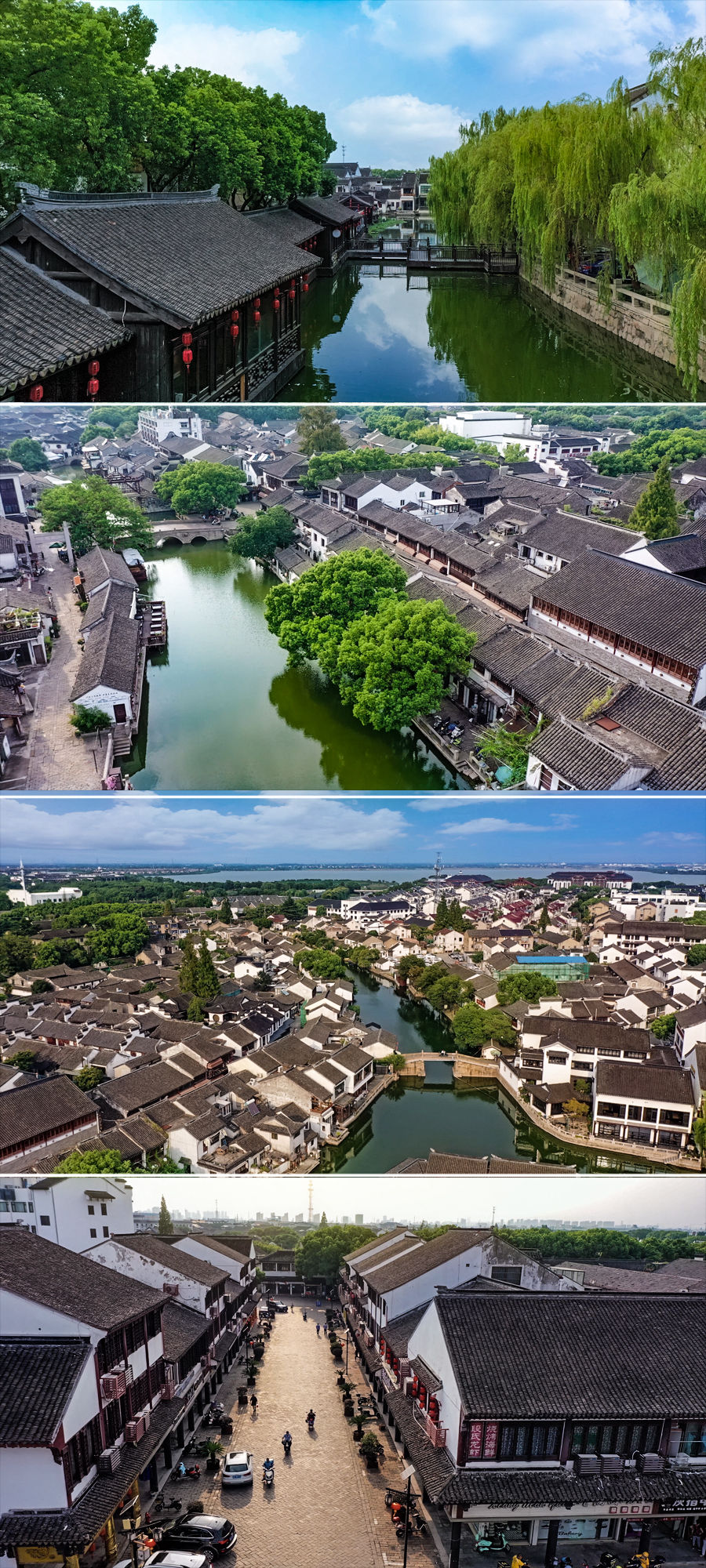 苏州古同里镇,古镇的建筑群风景如画,让人怀念以前的生活环境