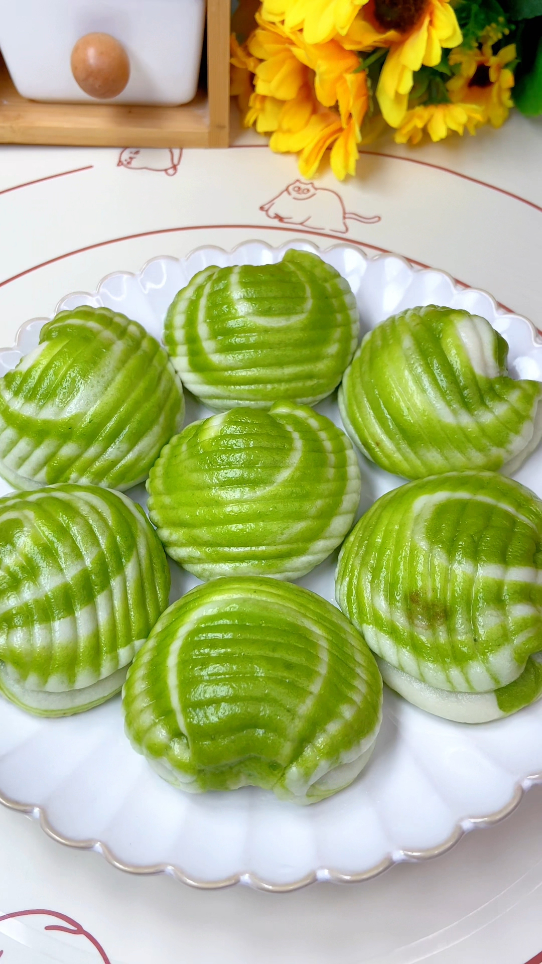 孩子不喜欢吃菠菜的可以试试这个贝壳馒头