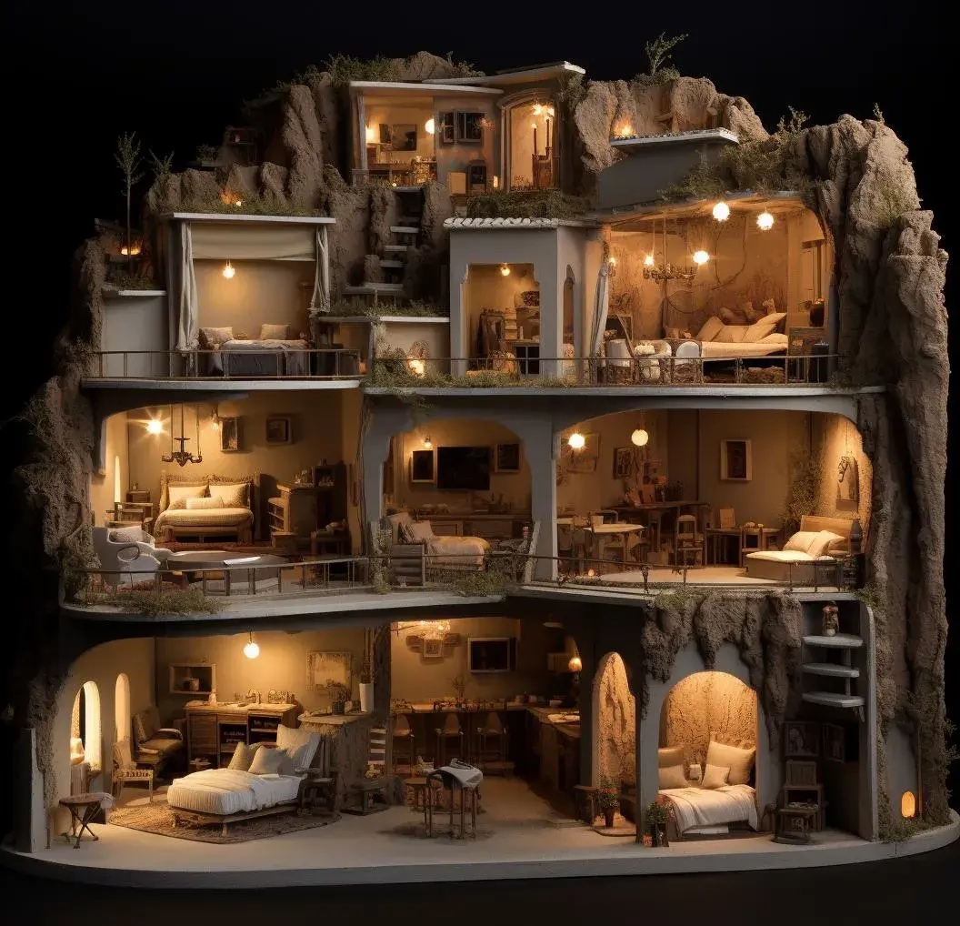 ai创作:末世地堡 设计欣赏