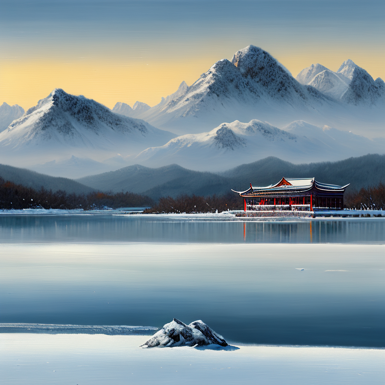 雪山  宫殿