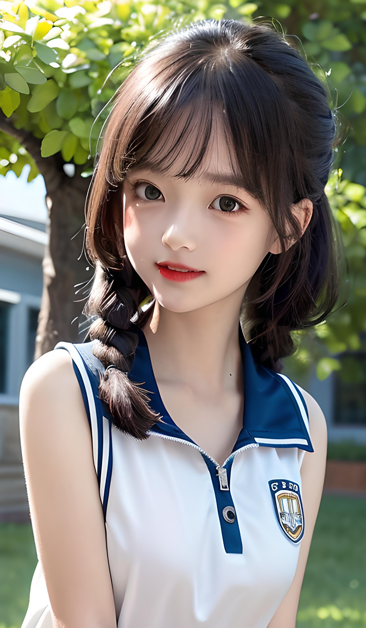 校园里的清纯可爱小妹妹