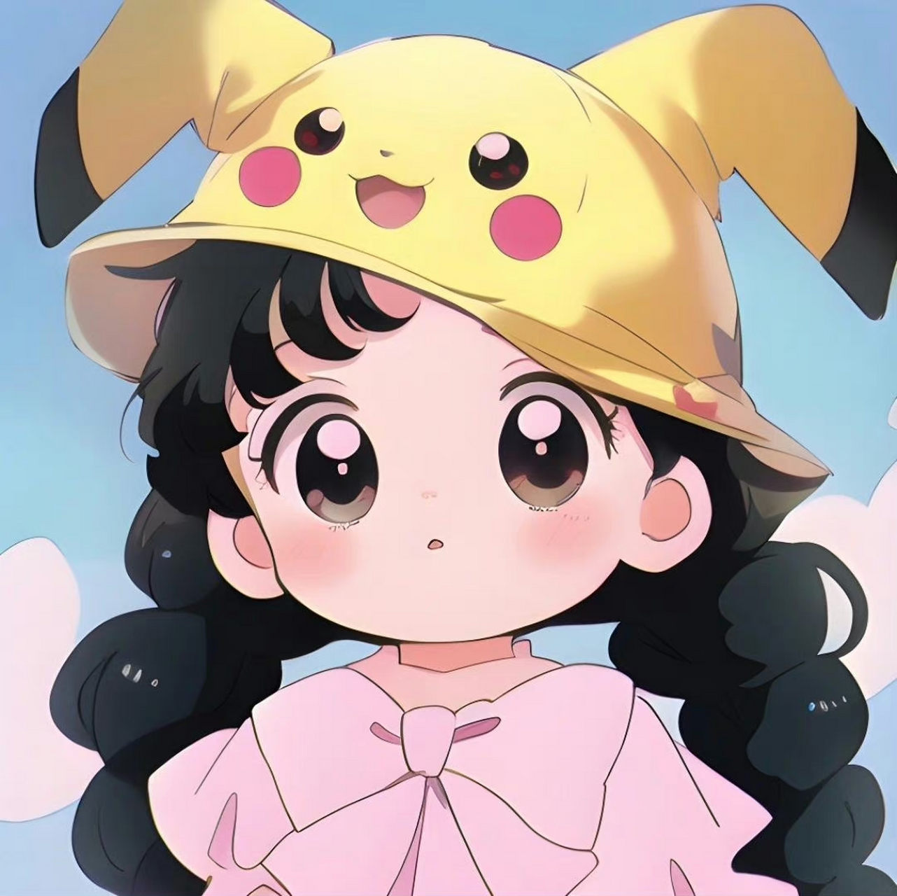 皮卡丘可爱女生头像!