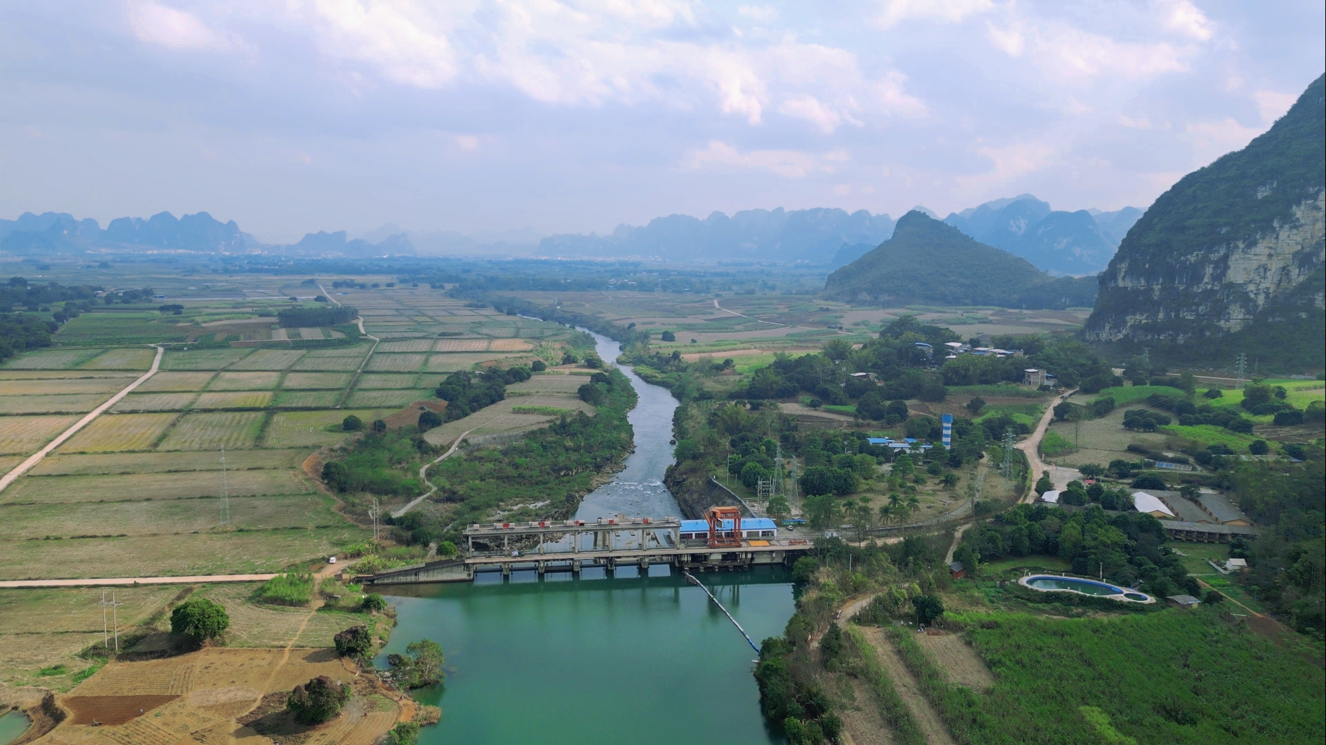 廣西大新縣安平仙河景區,黑水河國家溼地公園