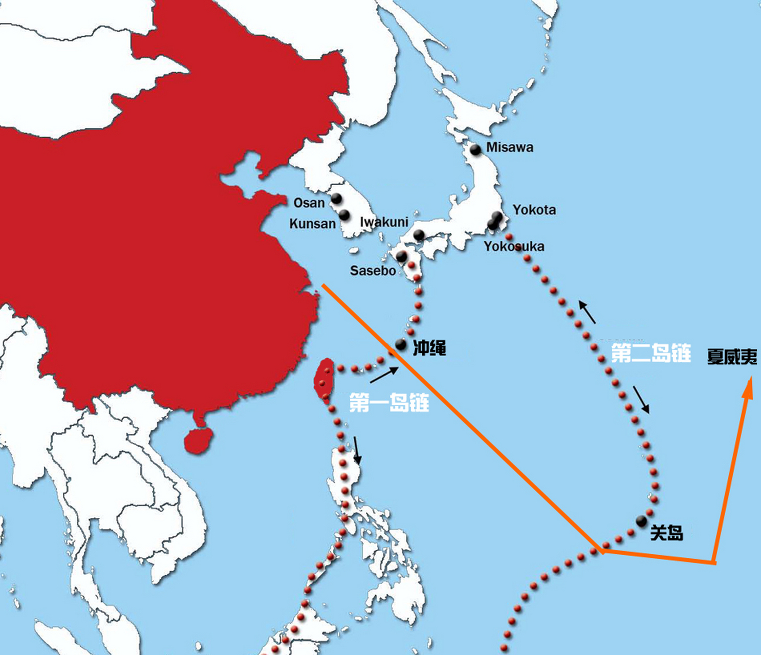 中国海军航母编队"山东舰"突破第一岛链,竟然一路狂奔都跑到第二岛链