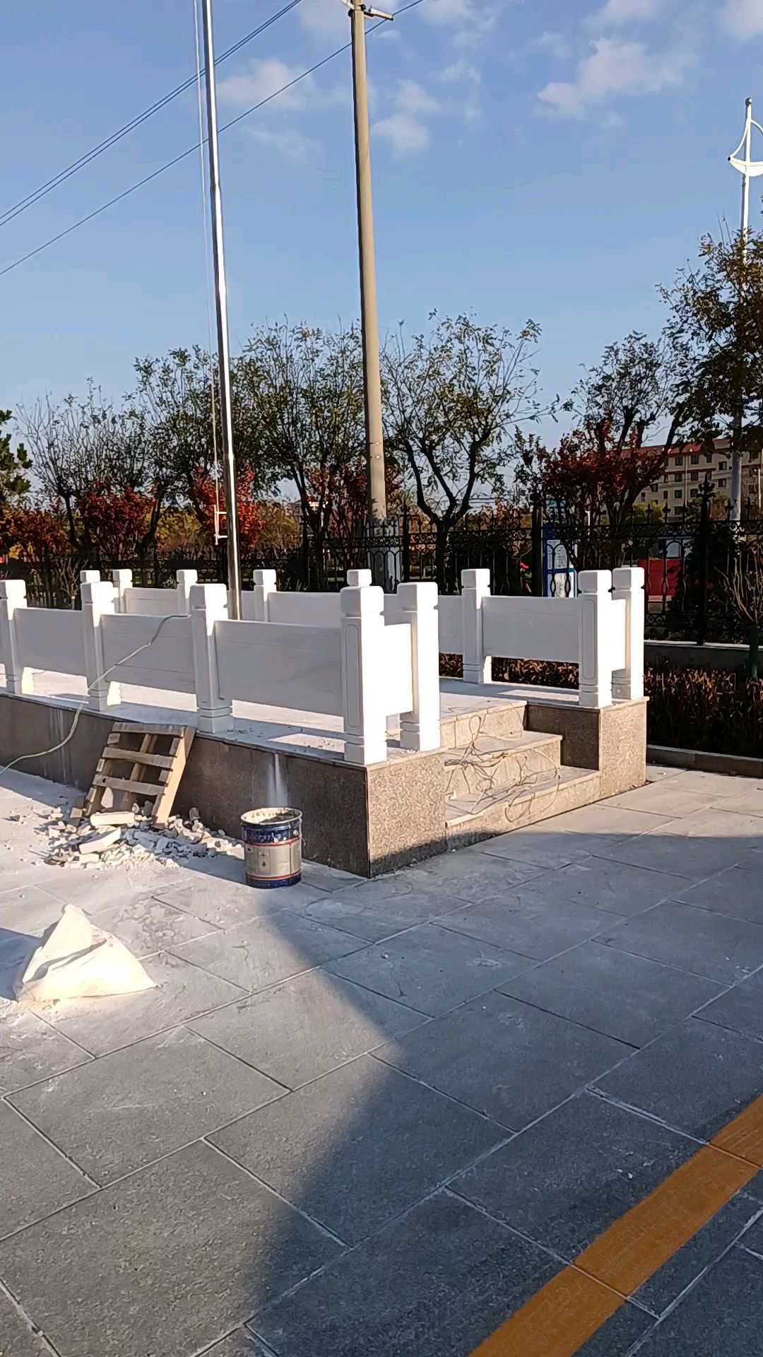 汉白玉旗杆台栏杆