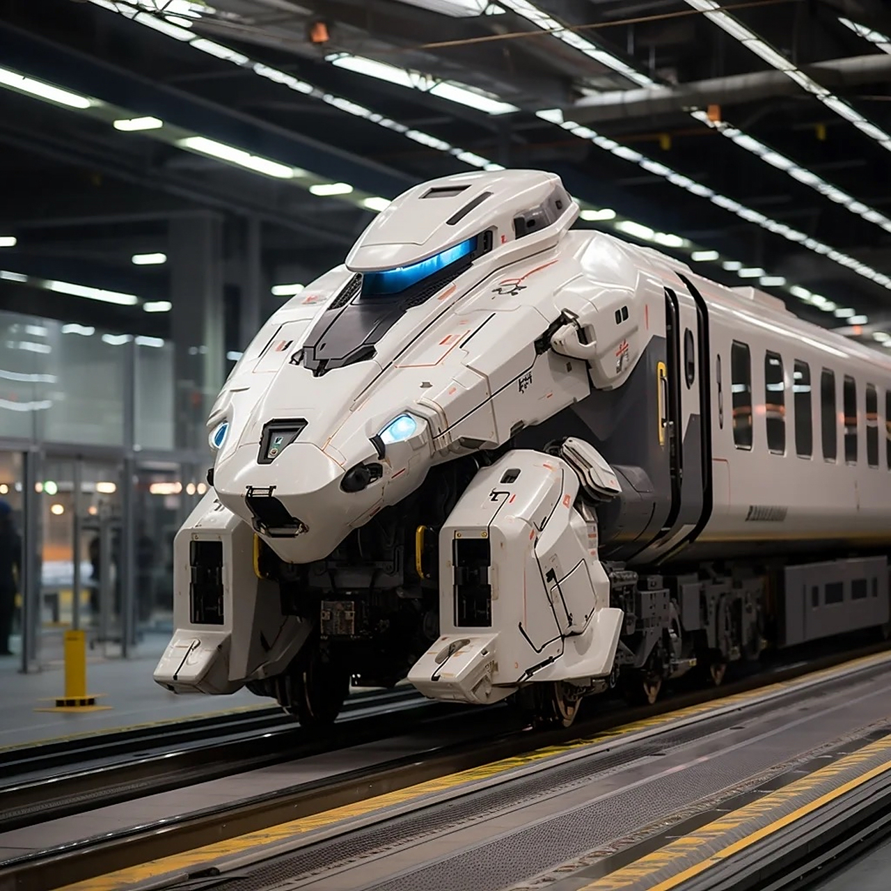 "脑洞大开系列"武装机甲,超级高铁