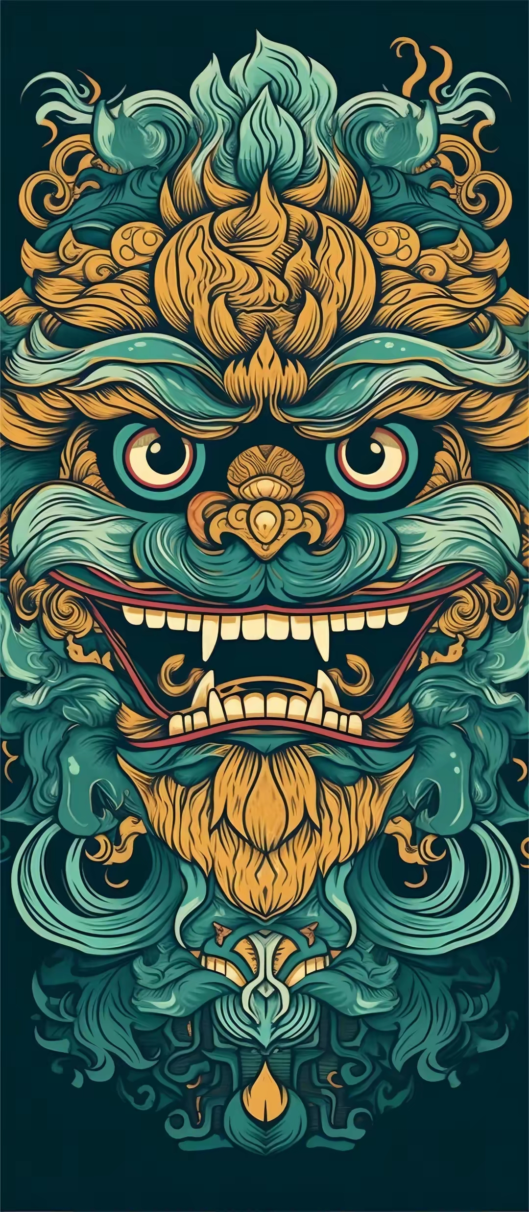 手机壁纸 高清壁纸 国潮醒狮