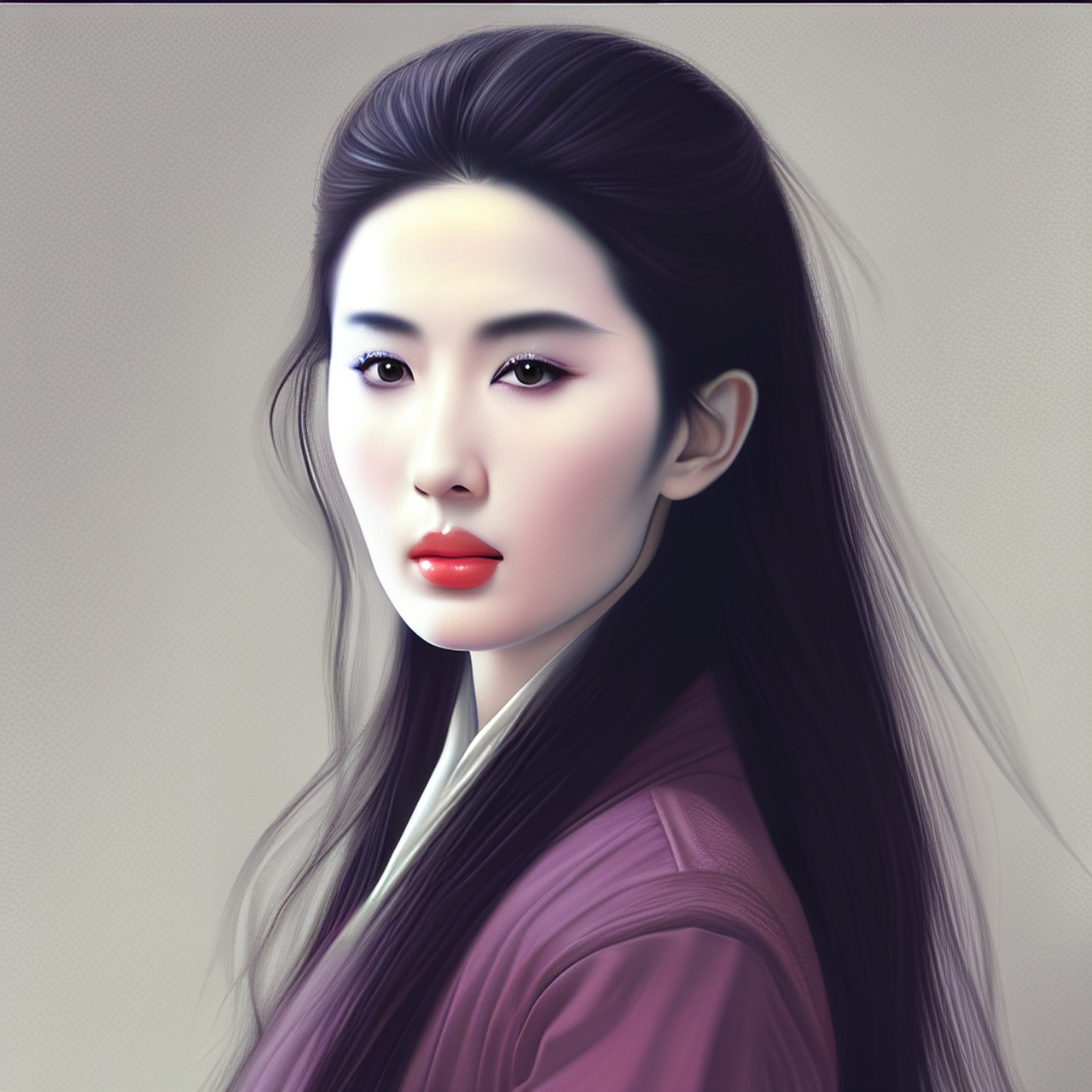 ai绘画的刘亦菲,大家觉得像不像?