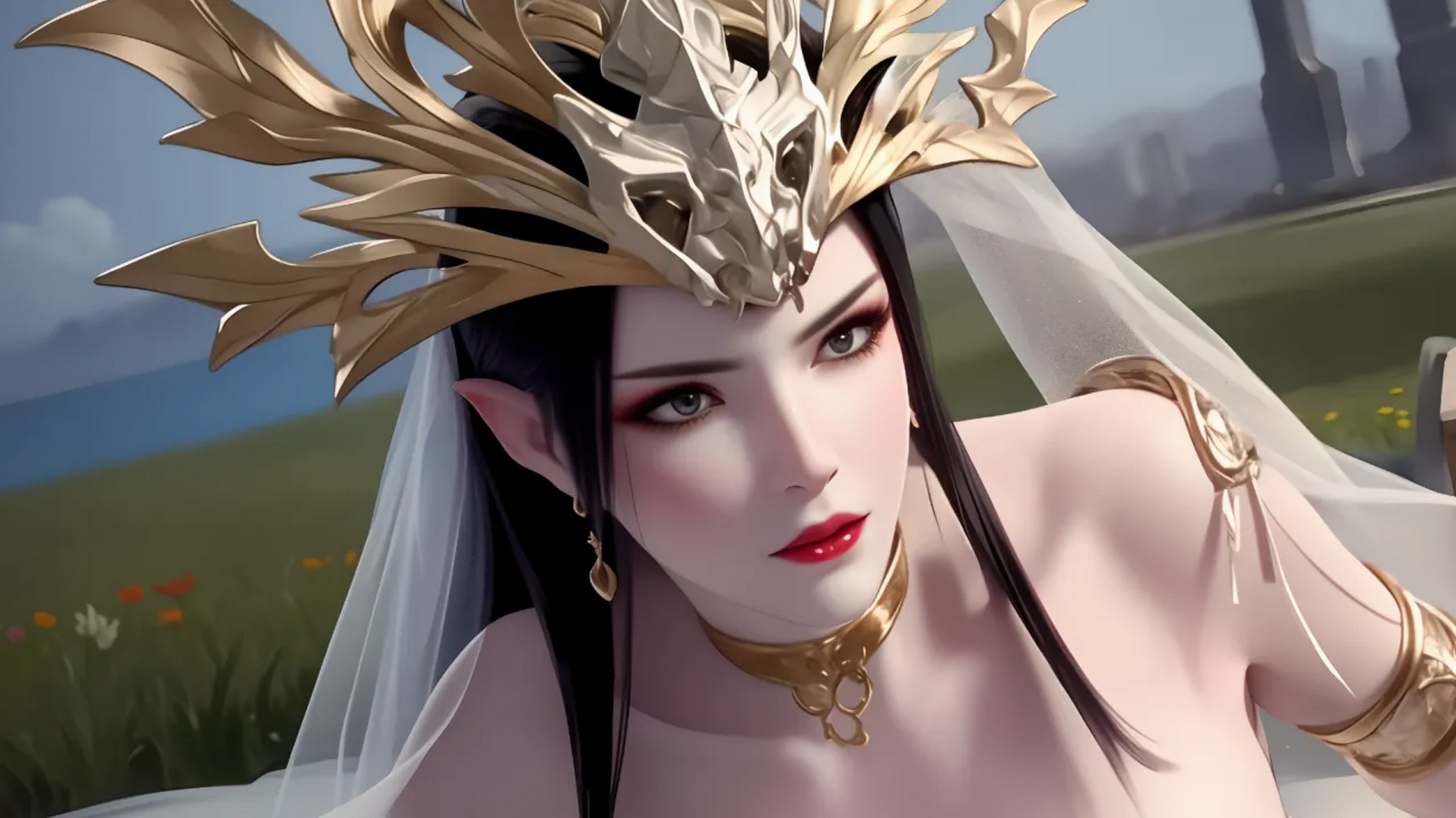 美杜莎女王ai绘画壁纸系列一千三百三十二