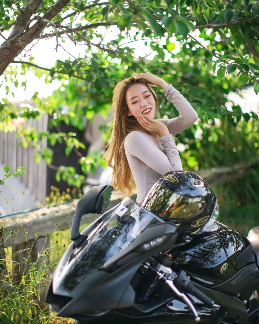 机车小姐姐#摩托车