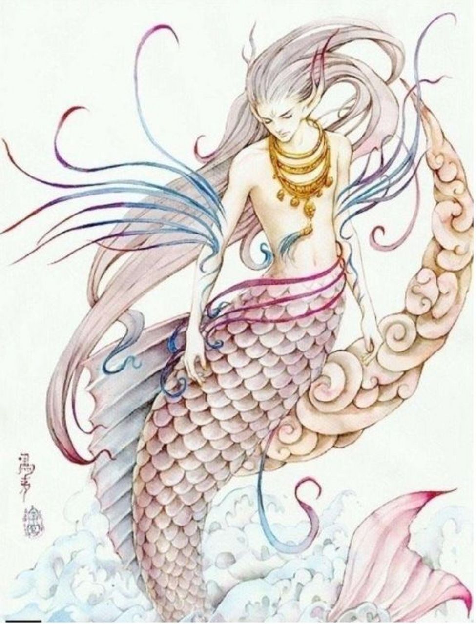 有的古书把它称作鲛人,有的说就是人鱼.