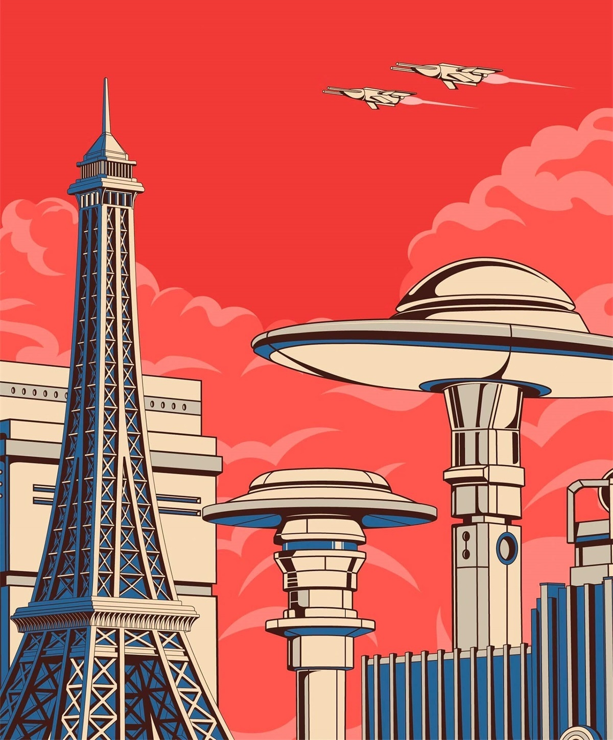 画师orkhan isayev复古科幻插画欣赏