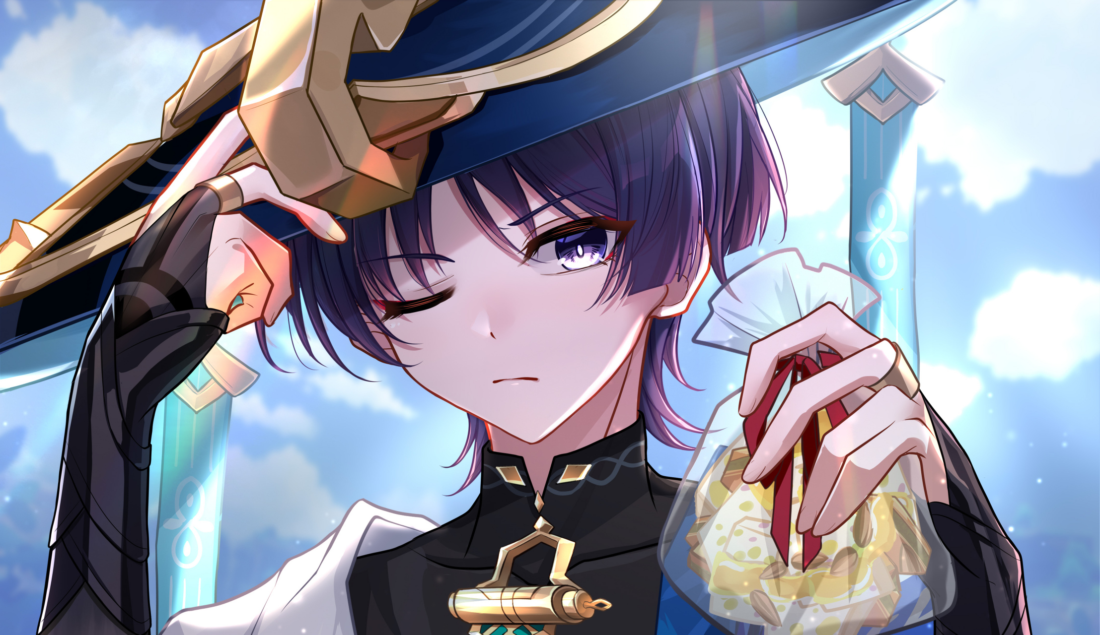 风男 画师:fishinthetea#二次元# #原神