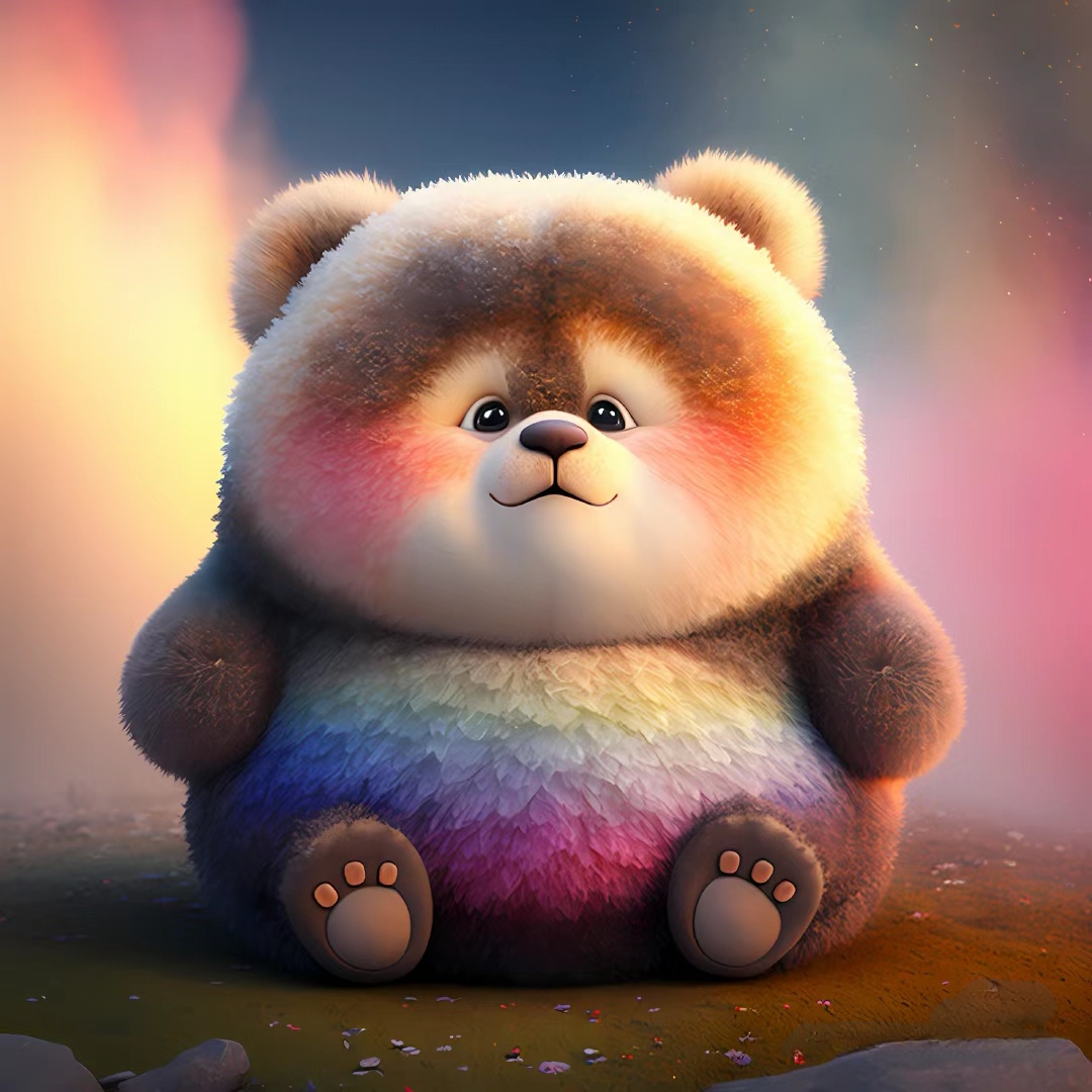 ai画萌宠「19」可爱小熊·3