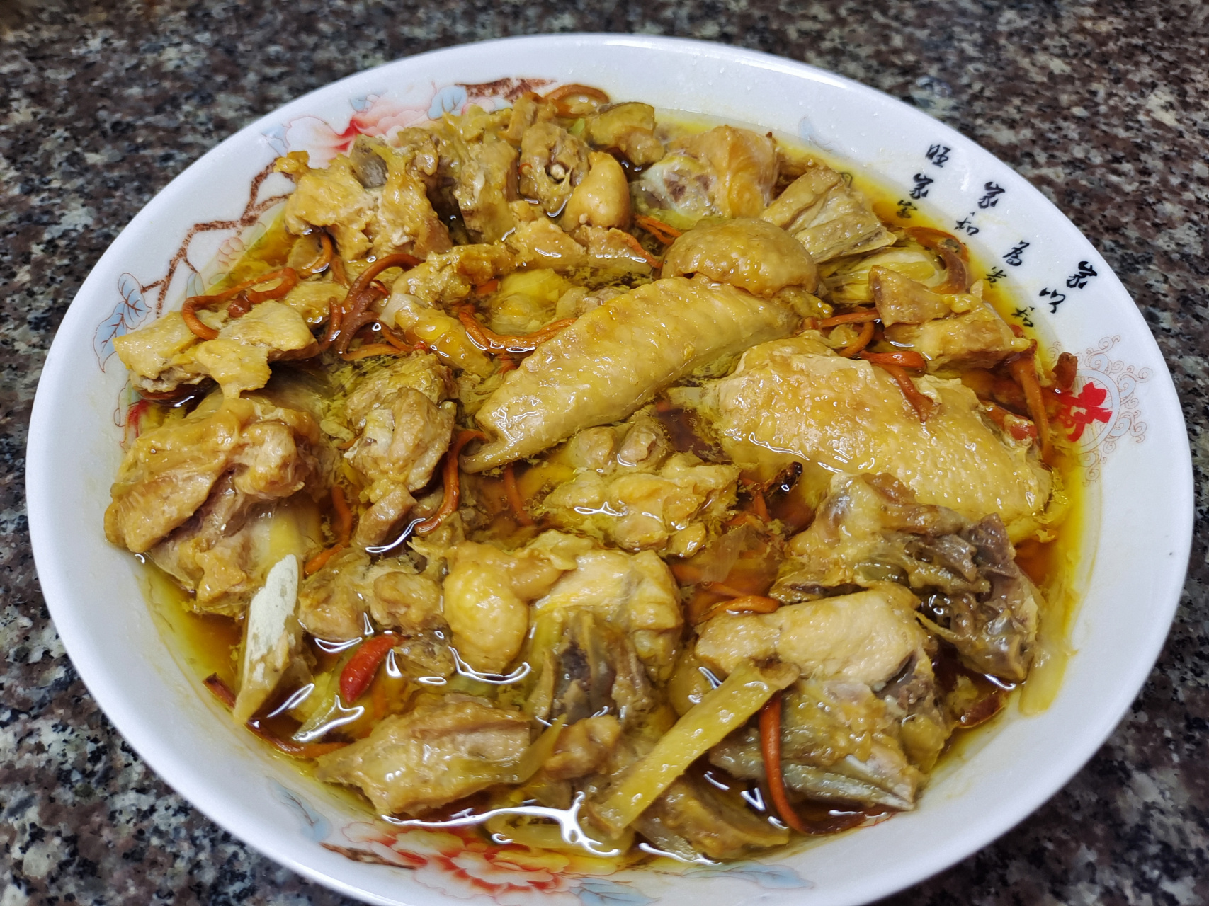 广式蒸鸡 这道虫草花蒸鸡,原来这么好吃,滑嫩多汁无腥味#复苏计划