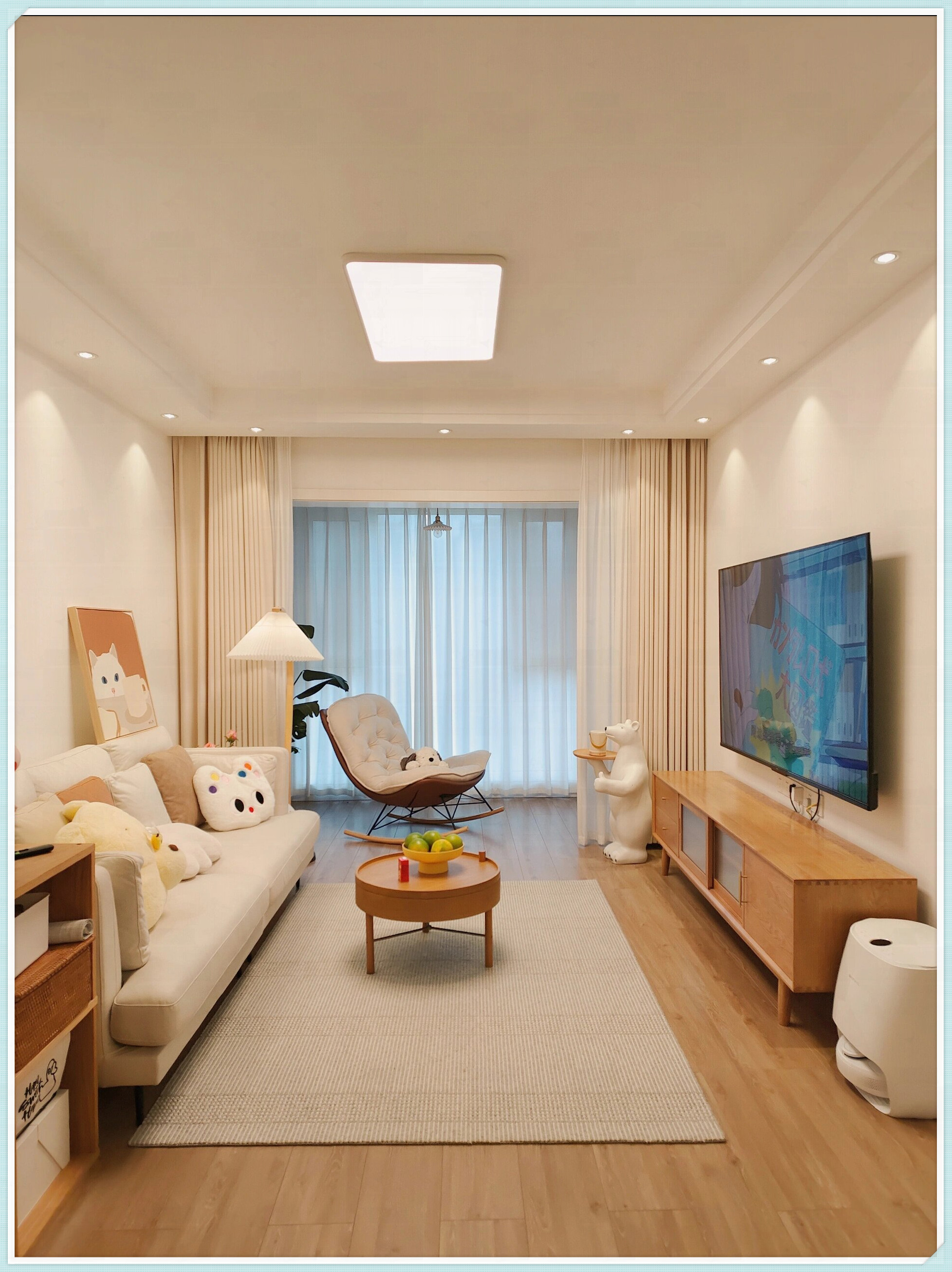 我超级喜欢我的小家 虽然只有60平米,两室一厅 装修简单却超级温馨