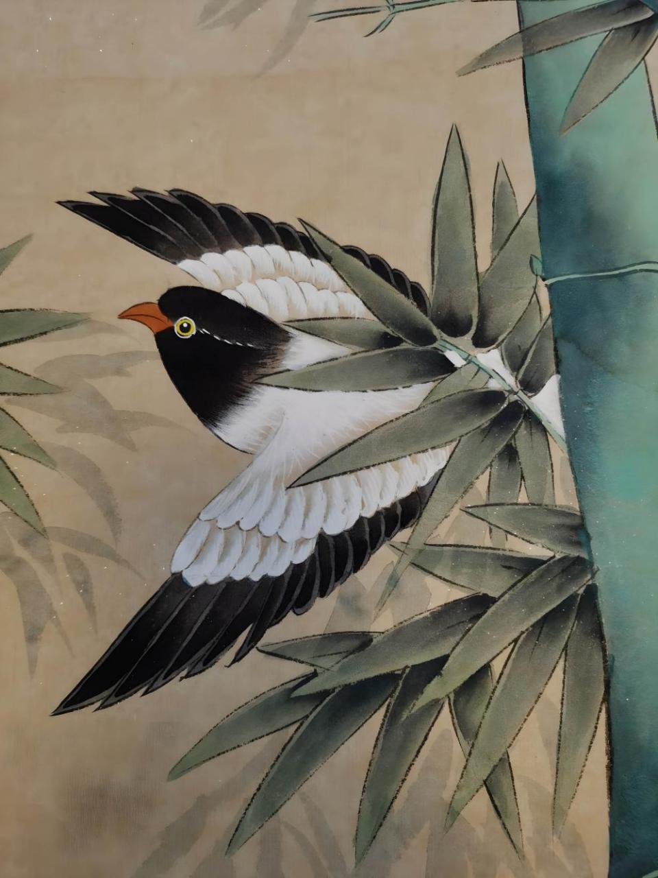 海外拍卖田世光字画竹林鸟拍卖会九天结束起拍价1000美喜欢来聊