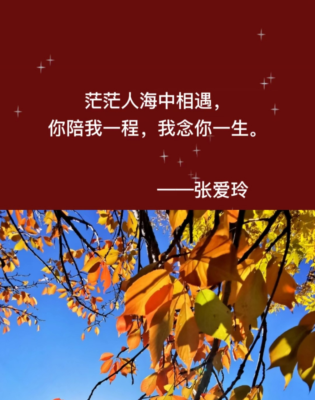 茫茫人海中相遇,你陪我一程,我念你一生