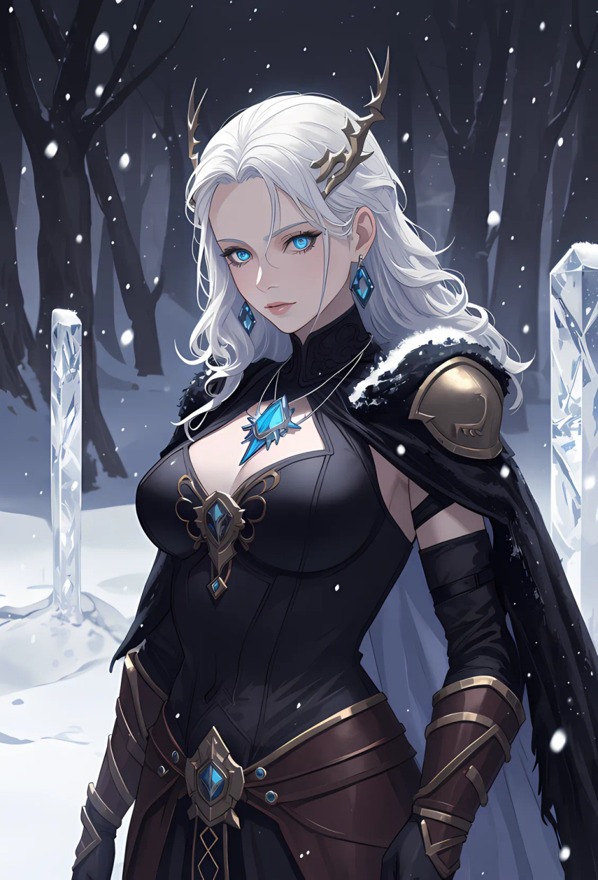 动漫壁纸# 冥界女王～海拉:海拉是北欧神话中的死亡女神,冥界赫尔