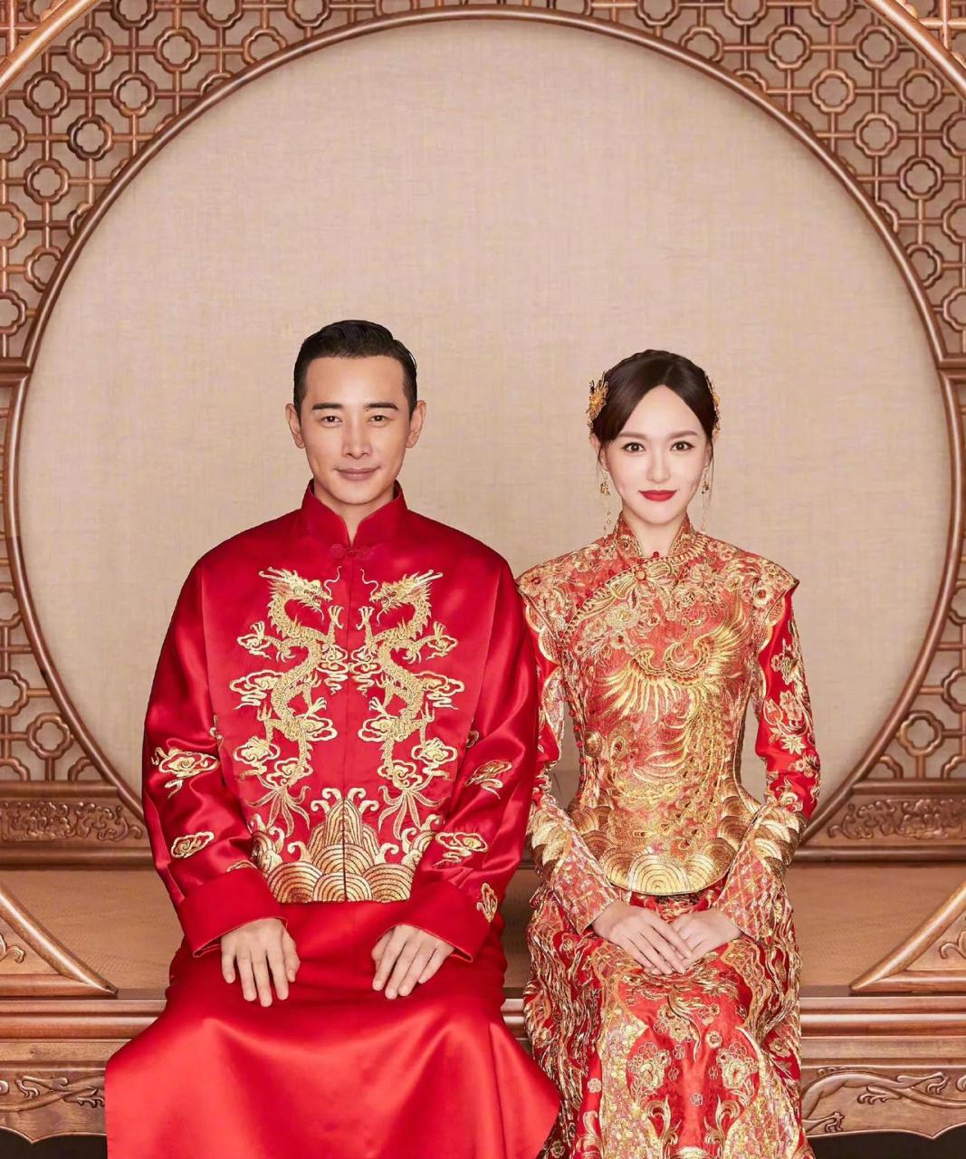 看看明星们结婚时,身穿中式婚服的样子,对对喜气洋洋,全部都大方贵气