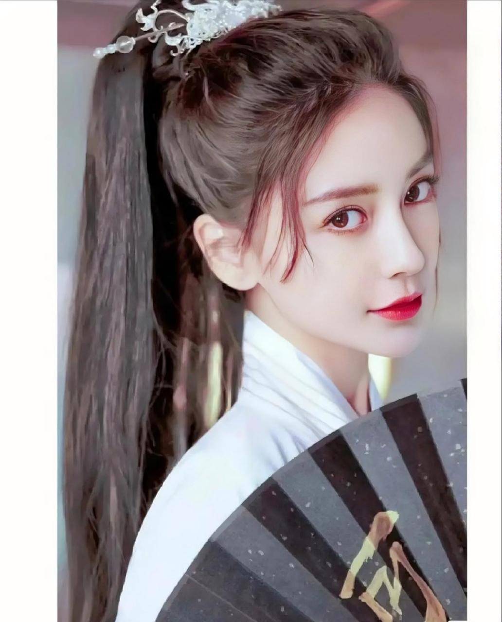 女神# #杨颖# 杨颖高马尾古风造型直接封神