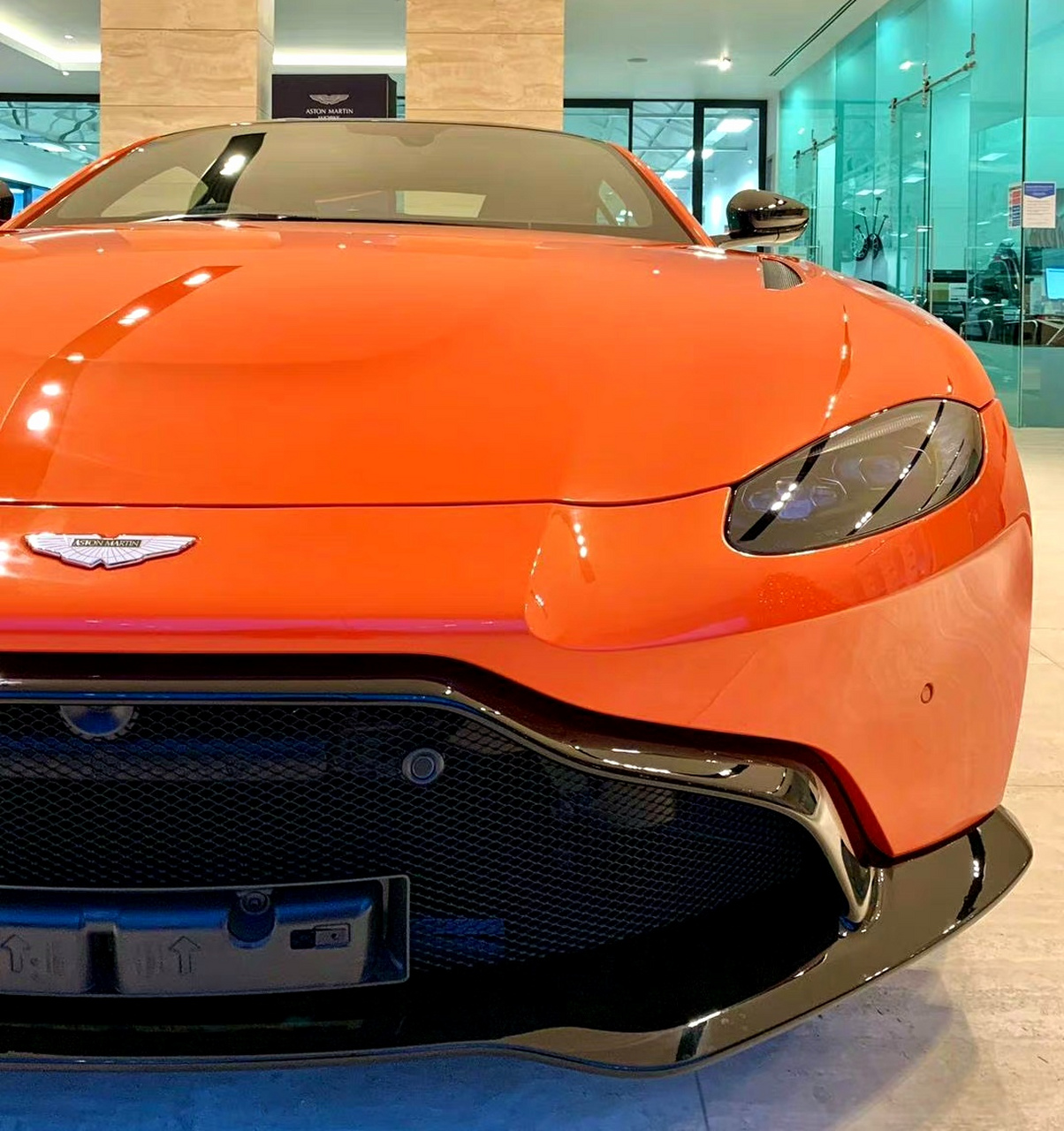 阿斯顿马丁 vantage 活力橙色 #阿斯顿马丁vantage