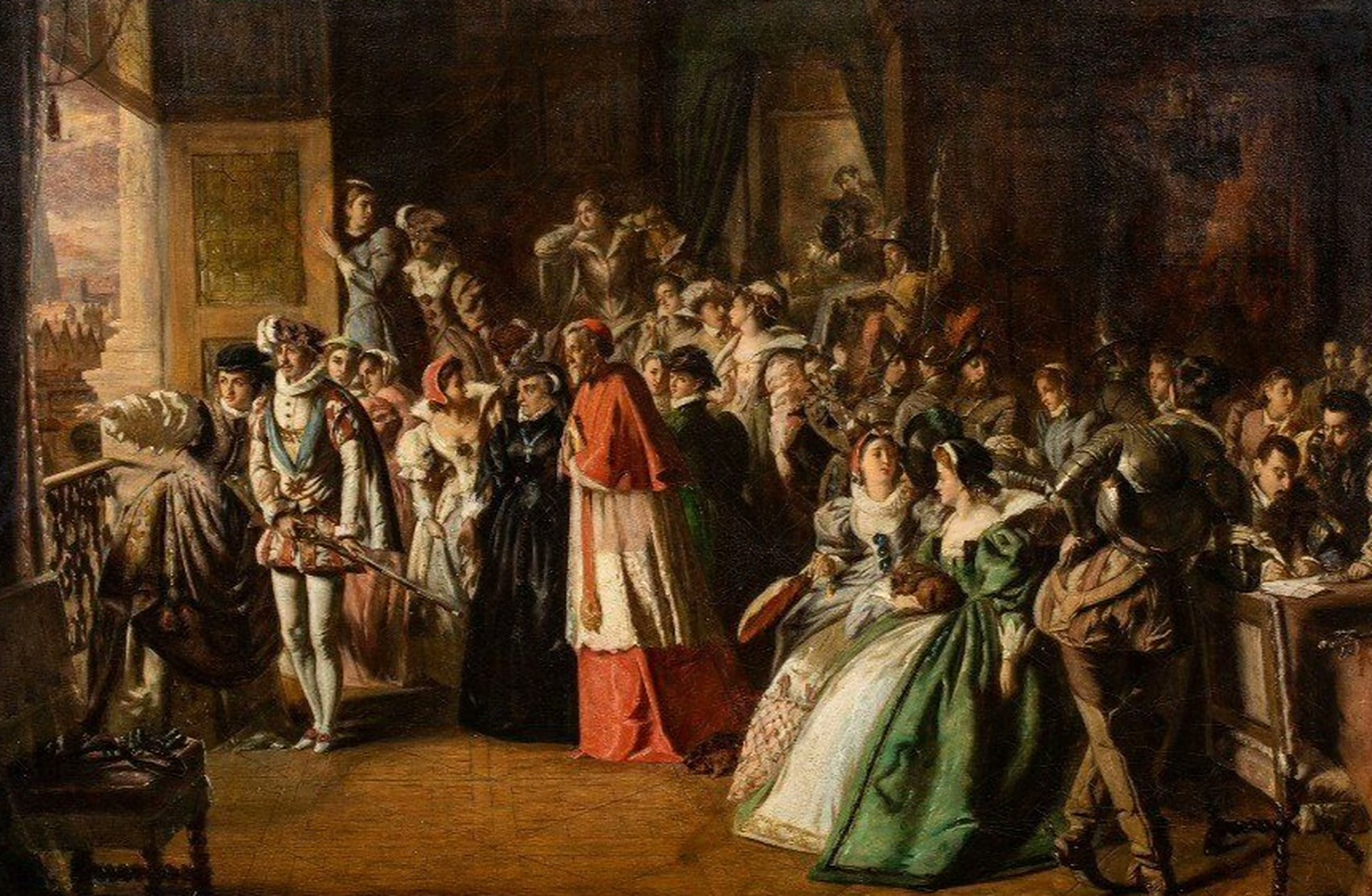 十七世纪欧洲宫廷古典油画作品欣赏.