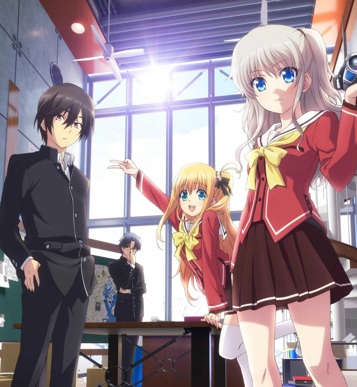 每日动漫推荐 动漫:charlotte(中文名:夏洛特)  类型:校园异能纯爱类