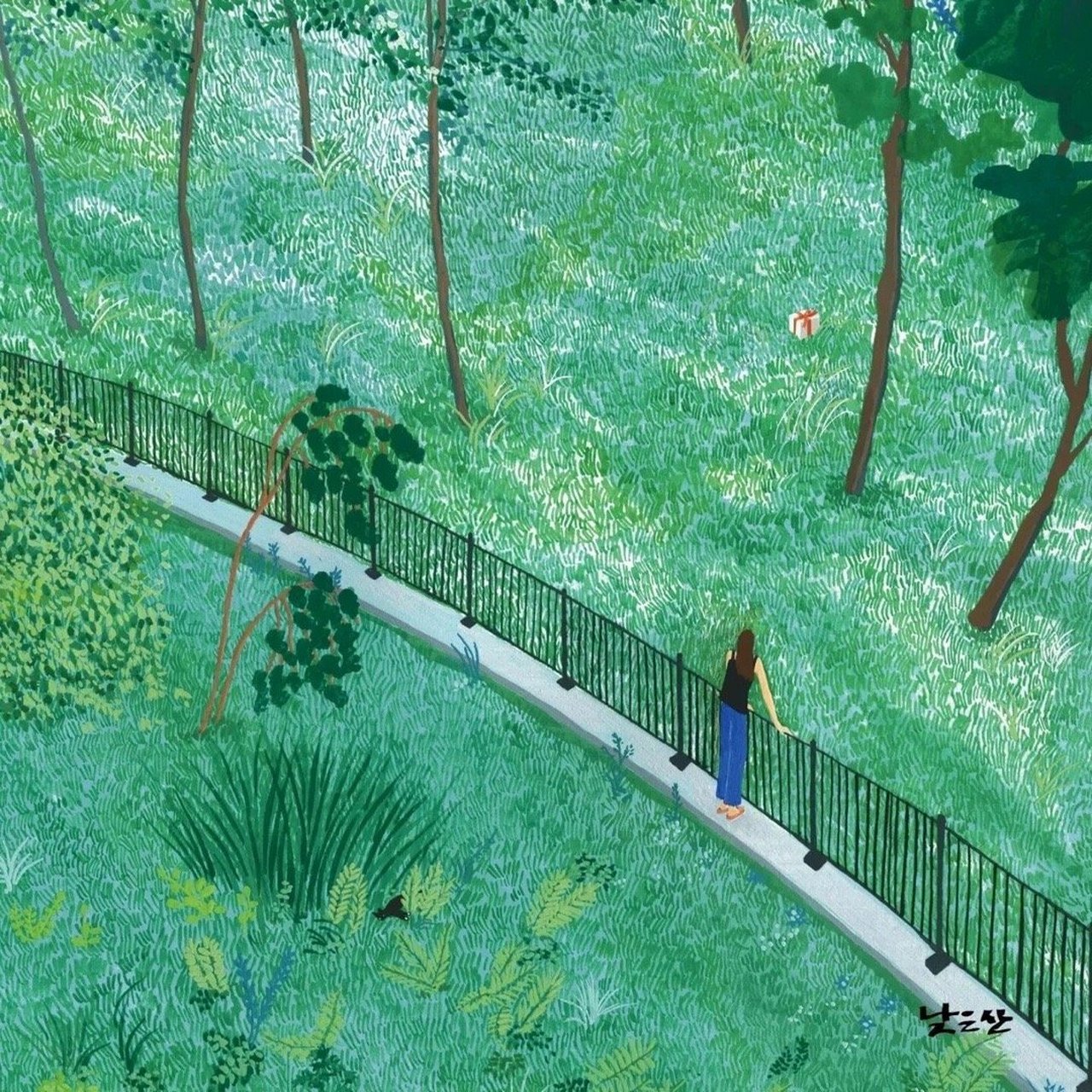 绘画欣赏 韩国画家park hye 0265的一组插画作品 676767