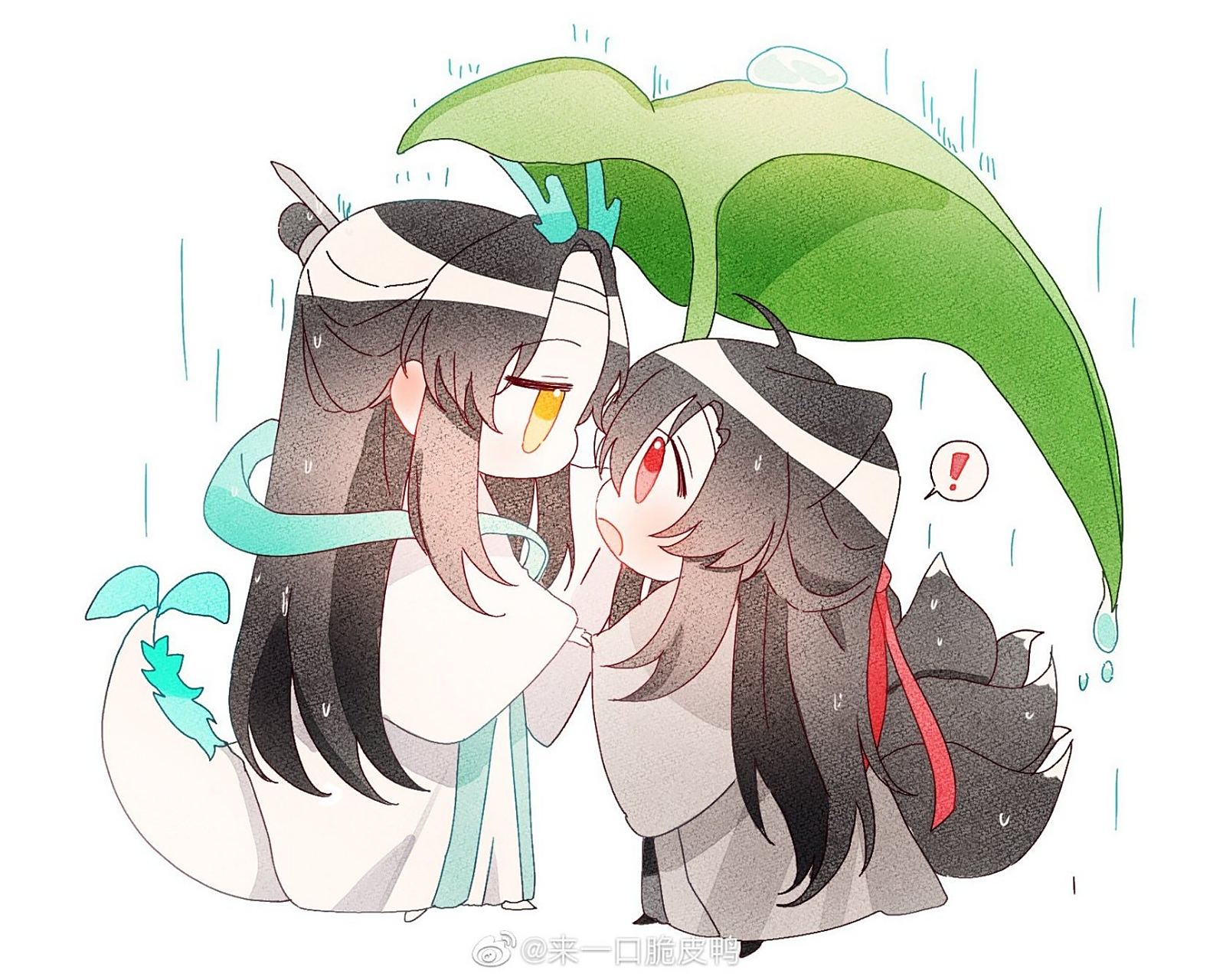 魔道祖师##魔道祖师忘羡#  年下养成真香啊,龙叽狐羡太可爱了!
