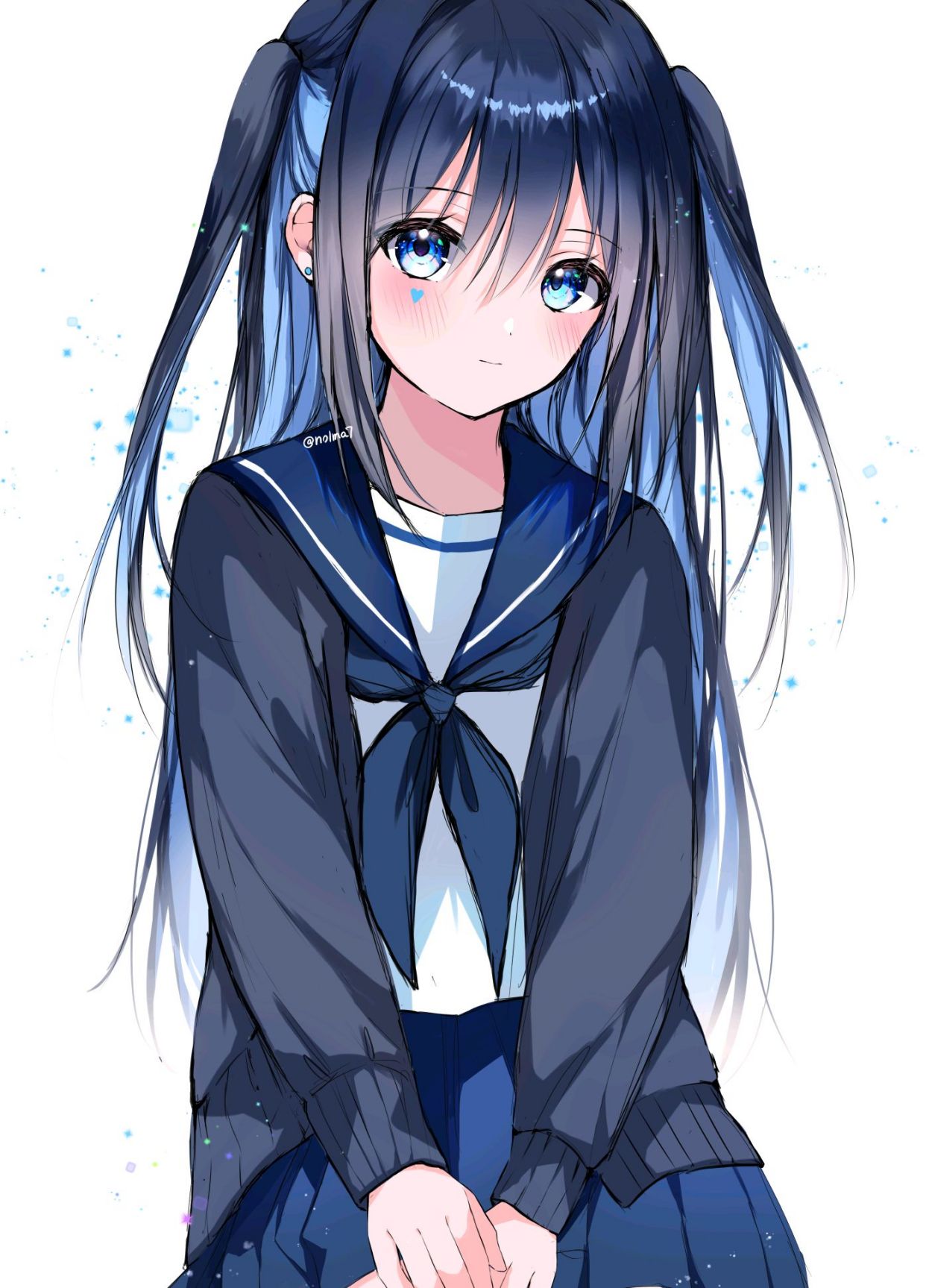 水手服女孩——画师たい焼き作品欣赏