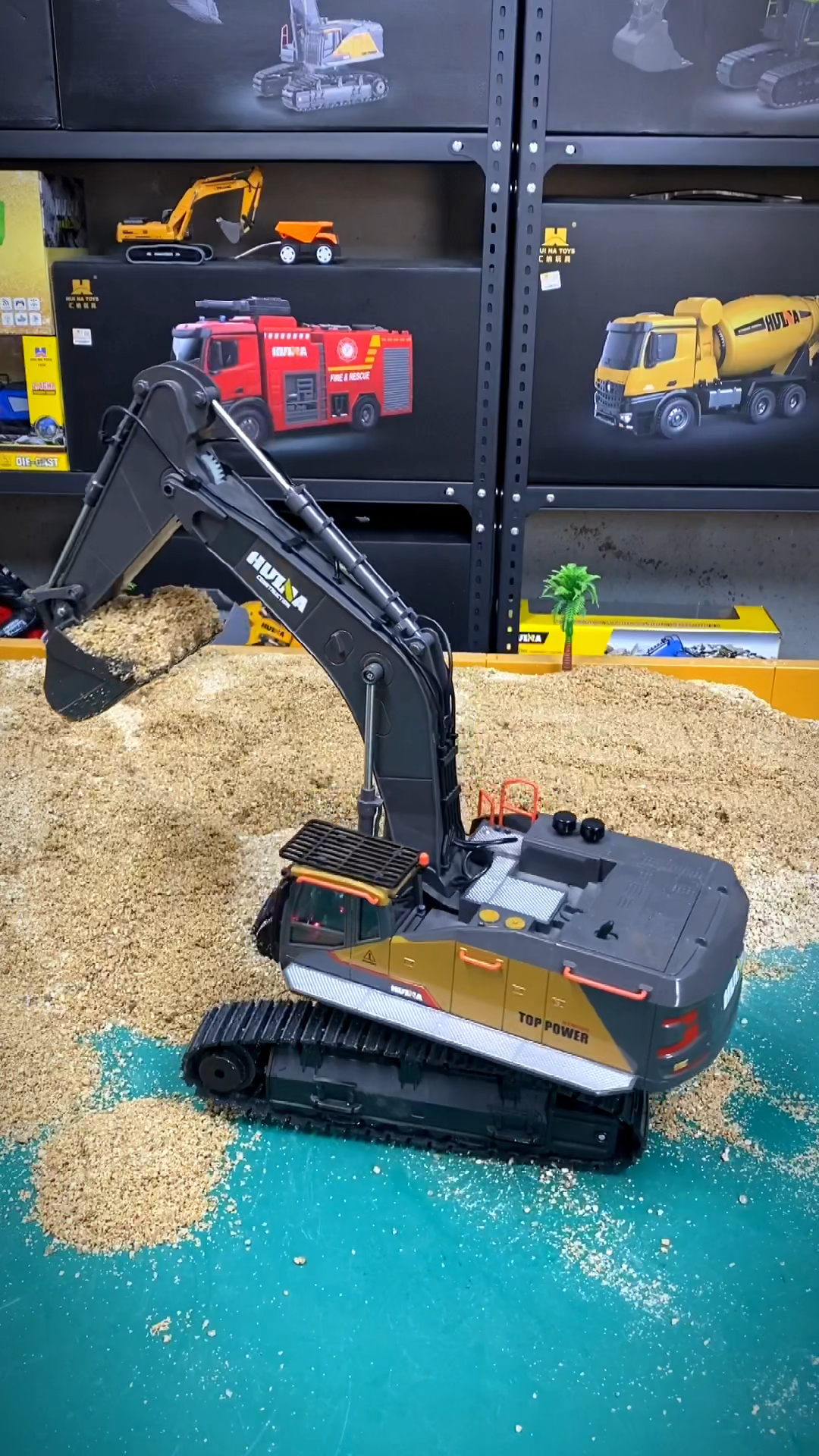 汇纳592遥控挖掘机玩具