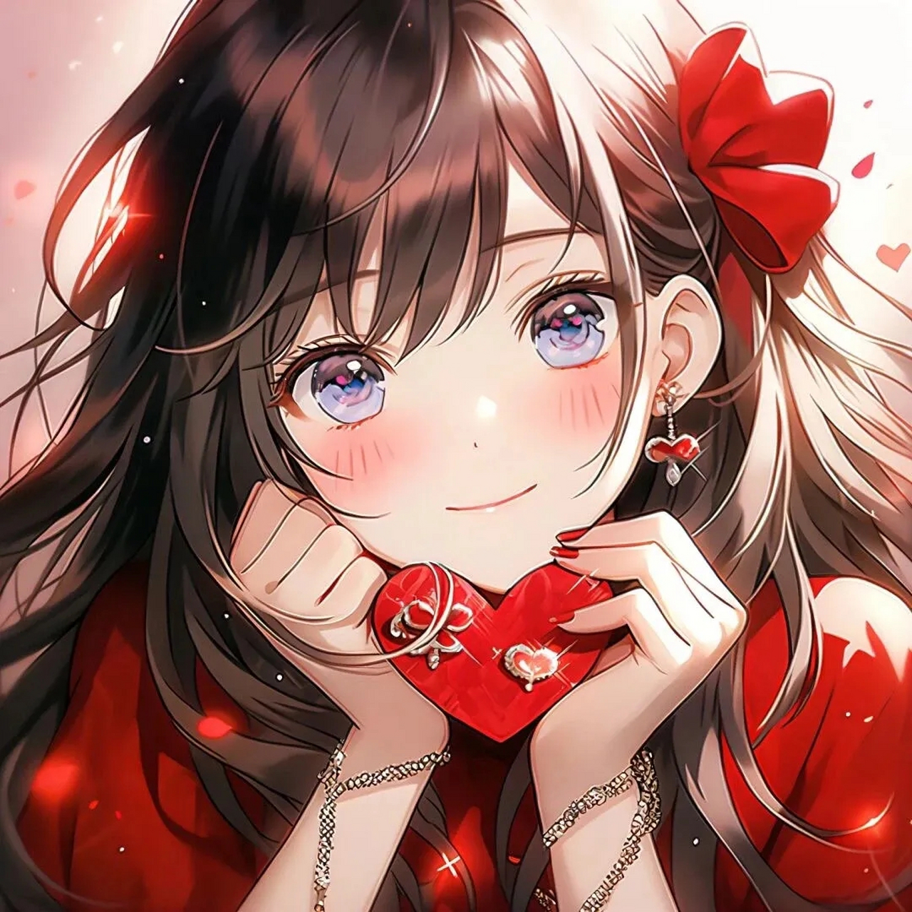 百度秋冬打卡挑战赛# #动漫头像# #情头# 嘴里含着糖,心里想着你