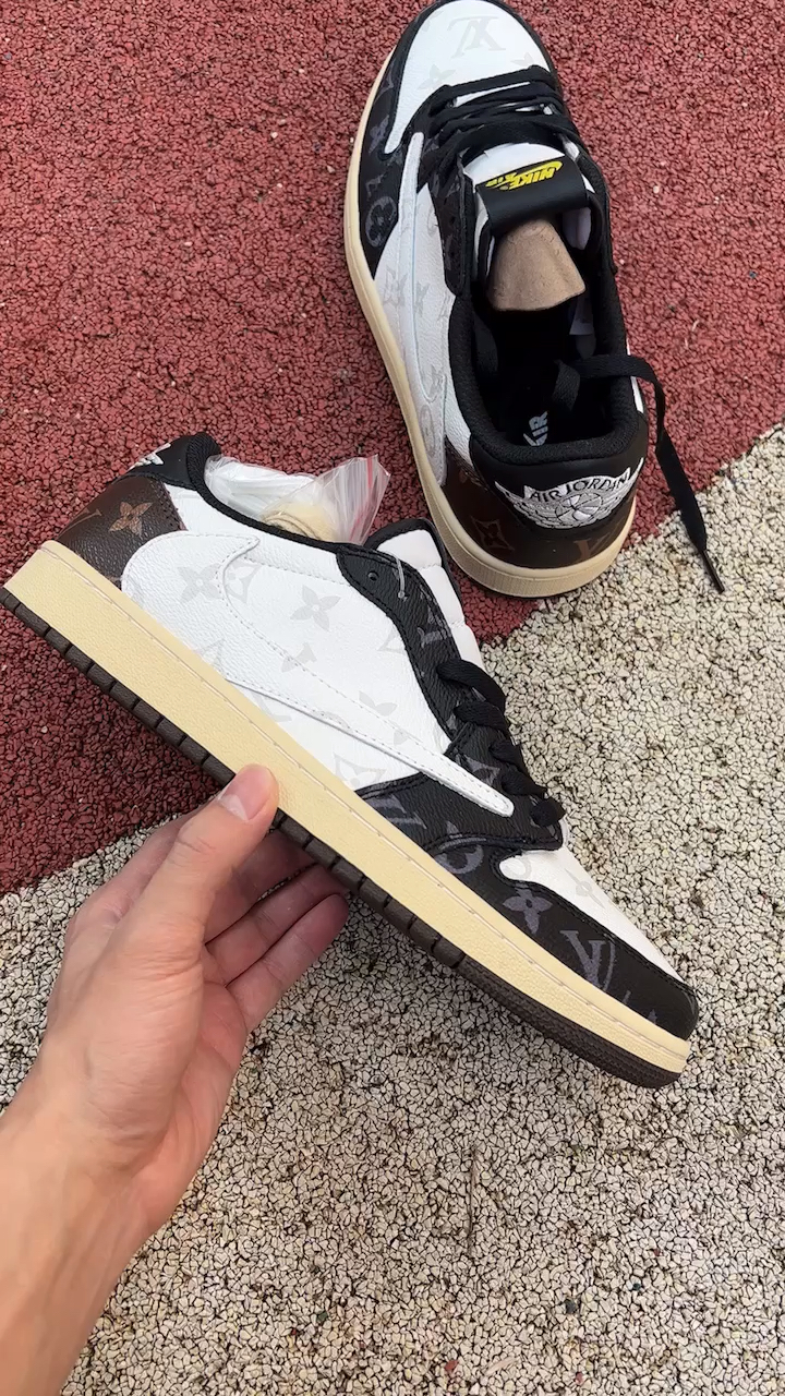 aj1路易威登联名倒钩细节鉴赏