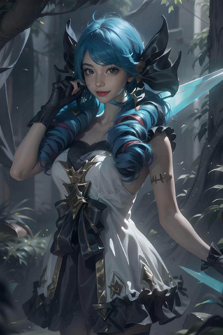 ai绘画 | 英雄联盟·格温这么可爱的女孩子不会有人不喜欢吧!