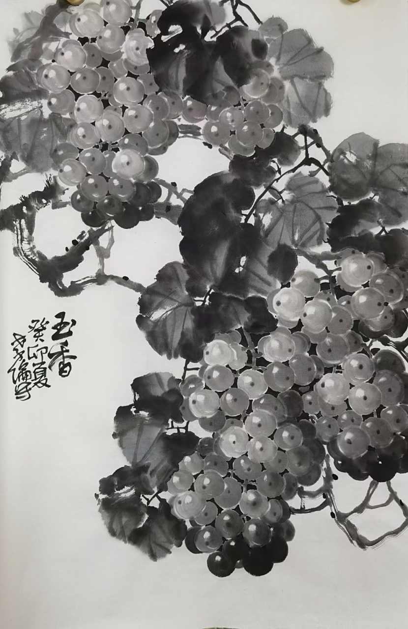 艺惠藏 #艺惠藏# 张孝伦国画葡萄@艺惠藏 #艺惠藏