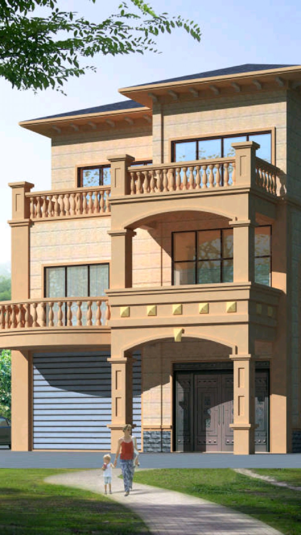 贵州安顺农村自建房别墅设计图纸,开间10.2进深13.