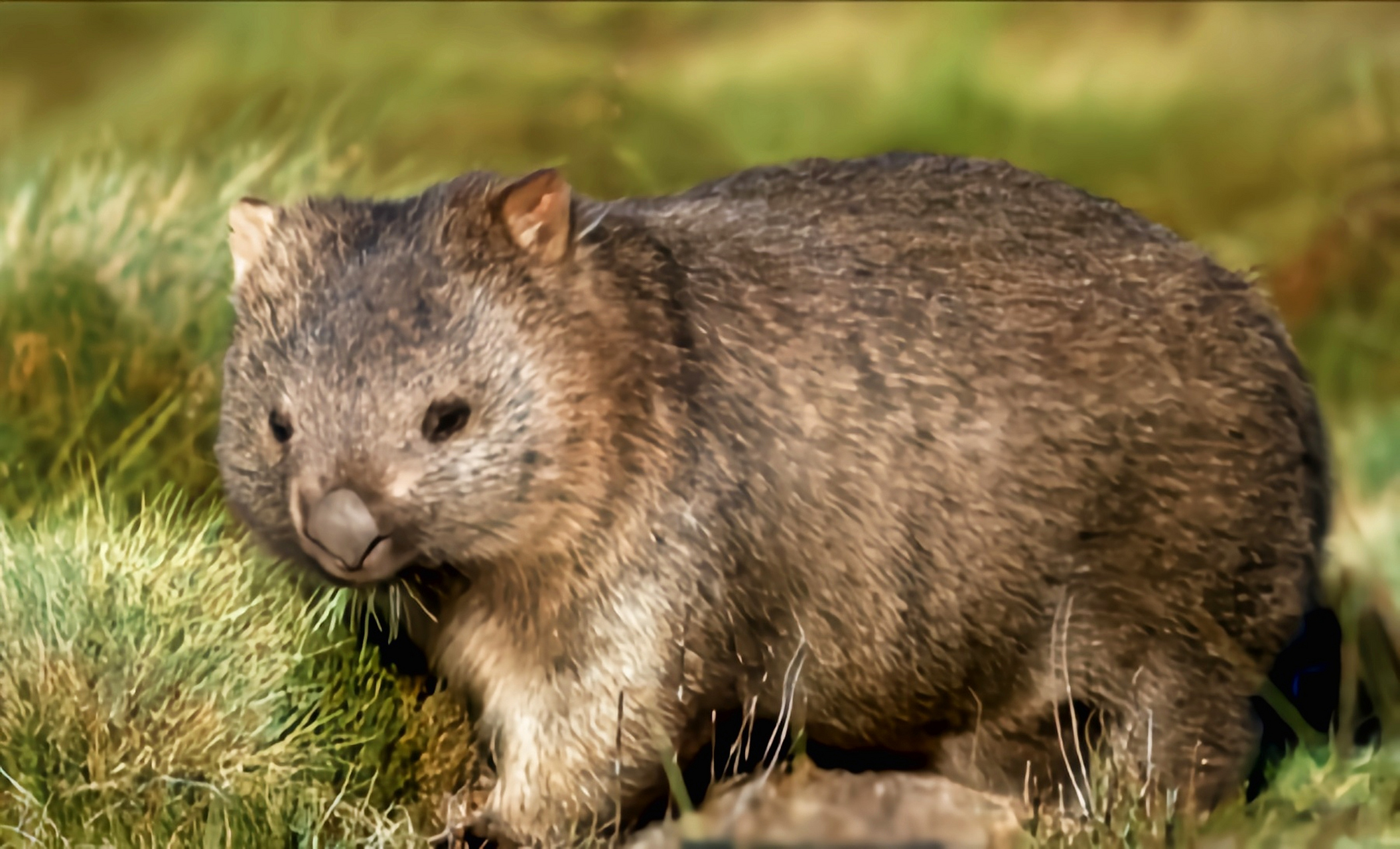 每天认识一种动物——毛鼻袋熊 毛鼻袋熊仅生活在澳大利亚昆土兰埃平